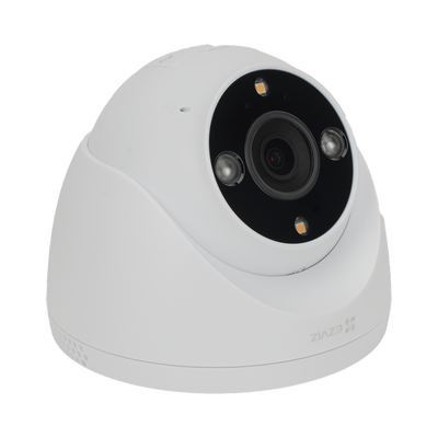 Cámara IP Bullet PoE / 3 Megapixel 2K / Visión Nocturna Color 30 m (98.4 ft) / Detección IA Humano/Vehículo / Audio Bidireccional / Defensa Activa / IP67