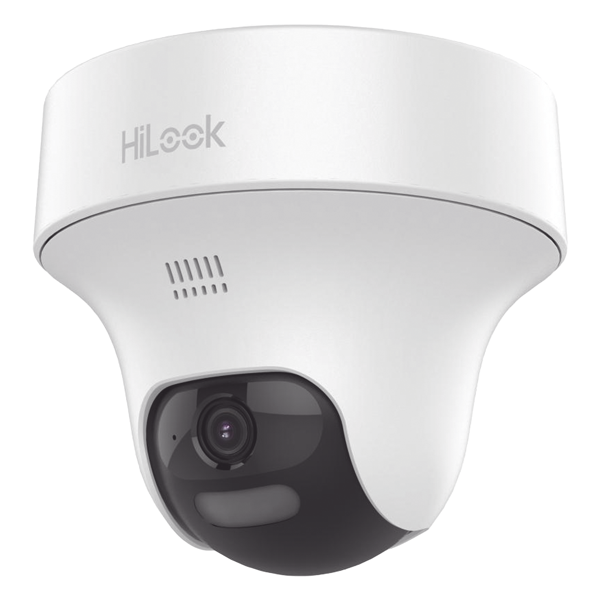 Cámara Turret TURBOHD / 2 Megapixel / Dual Light 25 m (82 ft) IR + 20 m (65.6 ft) Luz Blanca / Audio Bidireccional / dWDR / Lente 3.6 mm — HiLook by HIKVISION · SKU THC-T127-PTLTS