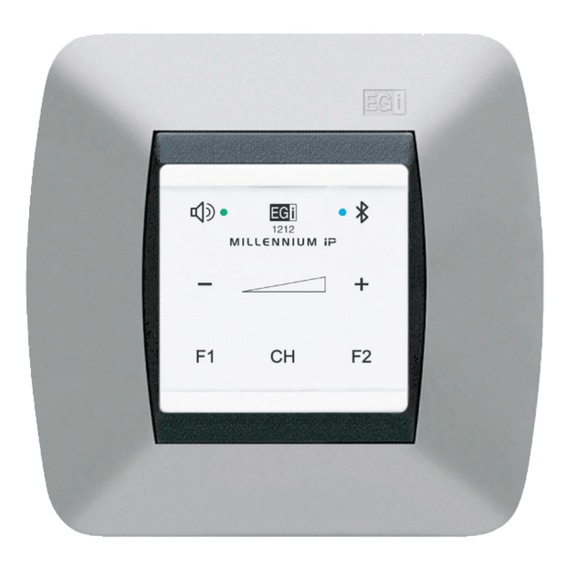 Mando de Audio IP / Control Táctil / Bluetooth 5.0 / Alimentación PoE 802.3af / Montaje en Pared o Superficie — EGI AUDIO SOLUTIONS · SKU 1212