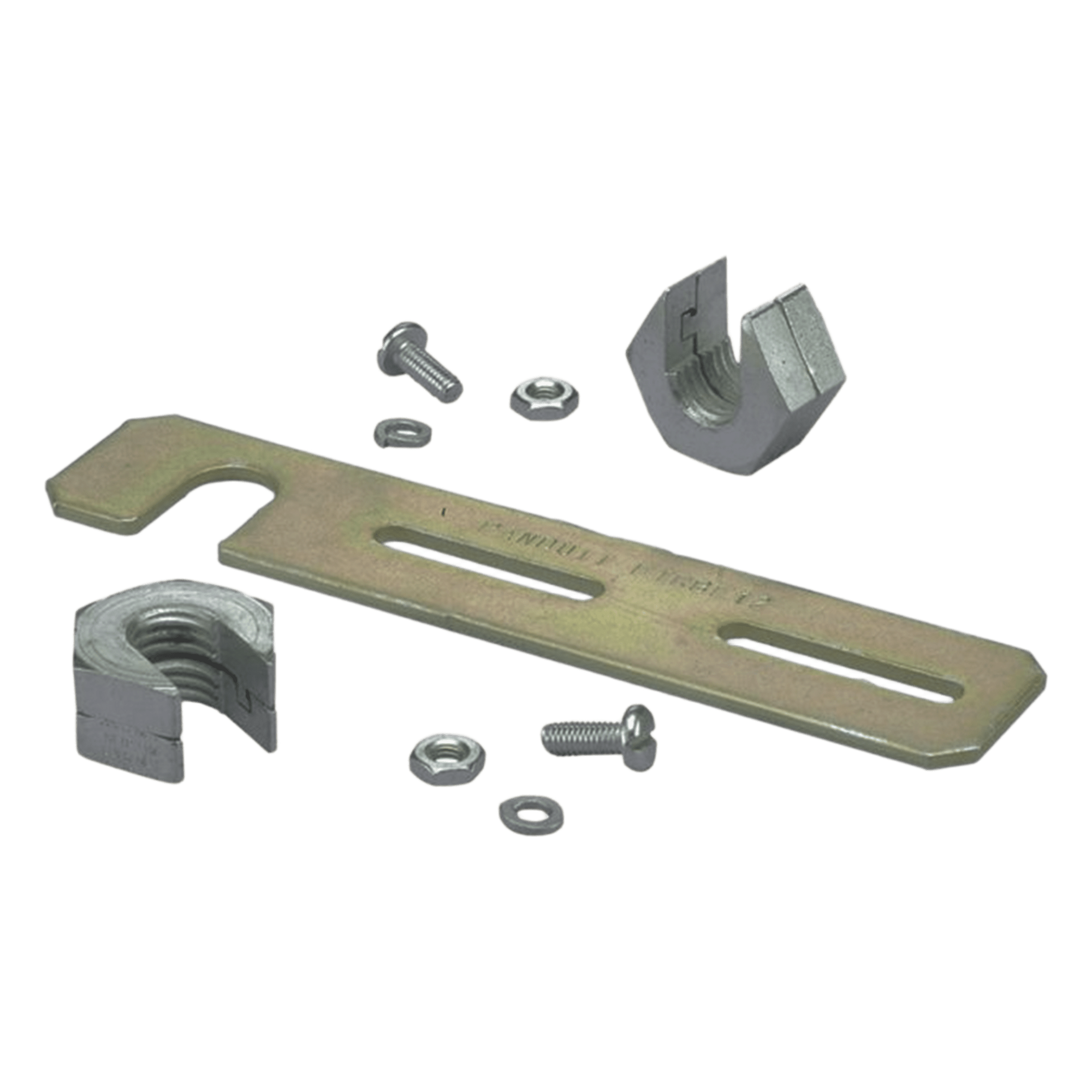 Soporte de Montaje a Techo / Canaletas FiberRunner 2x2 y 4x4 / Varilla Roscada 1/2" / Acero Negro / 152.4 mm (6 in) — PANDUIT · SKU FTRBE12
