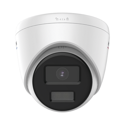 Turret IP 4 Megapixel / Imagen a Color 24/7 / PoE / Lente 2.8 mm / Luz Blanca 30 mts / Exterior IP67 / WDR 120 dB / H.265+ / ONVIF 