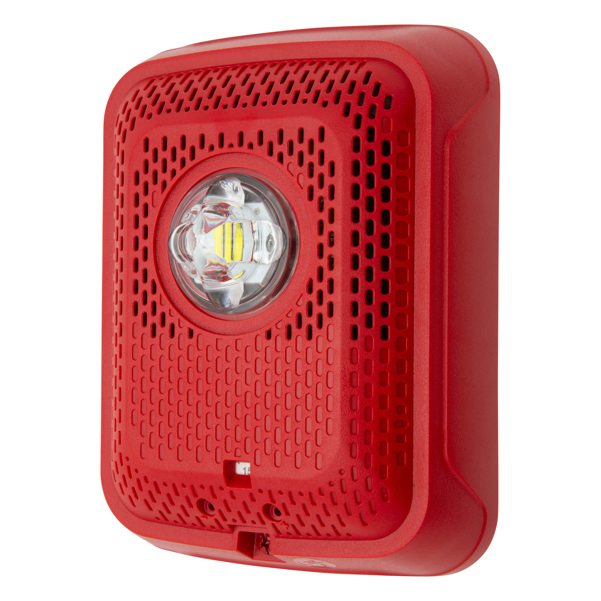 Bocina con Estrobo / Montaje en Pared / 24 VCC Regulado / Flash 1/s / Altavoz 8" / Rojo / Compacto — SYSTEM SENSOR · SKU SPSRLED