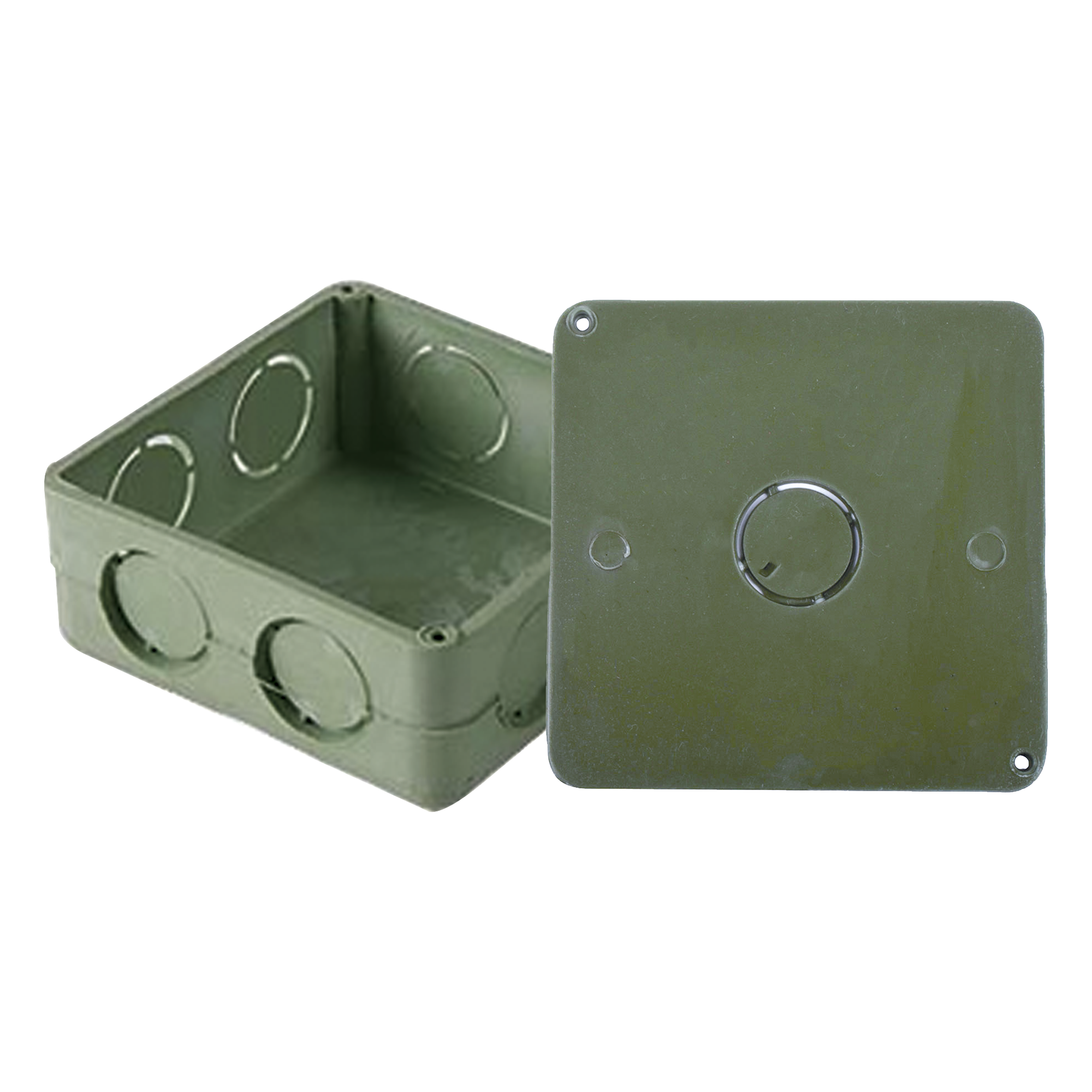 Caja Cuadrada con Tapa / PVC Conduit 1 pulgada / Norma NMX-E-012 / Autoextinguible / Aislante Eléctrico — AMANCO-WAVIN · SKU ATUP-100CYT