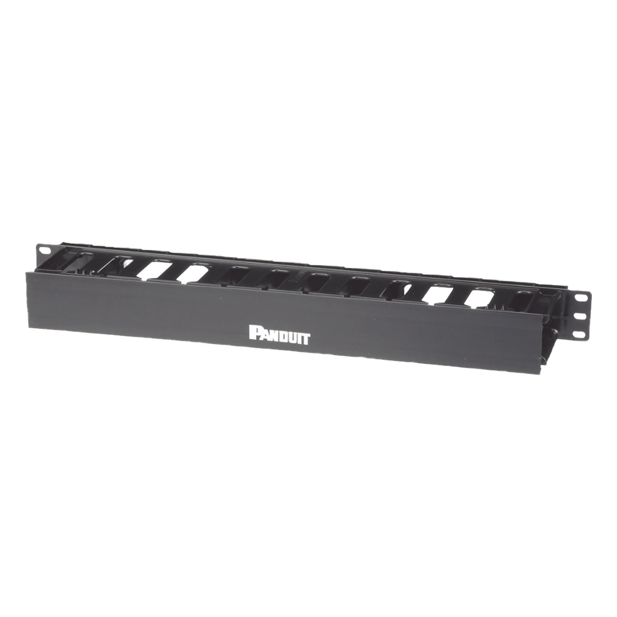 Organizador de Cables Horizontal / 1UR / 19 pulgadas (483 mm) / Solo Frontal / Gestión Coaxial, Fibra y Categoría 5e/6 — PANDUIT · SKU WMPFSE