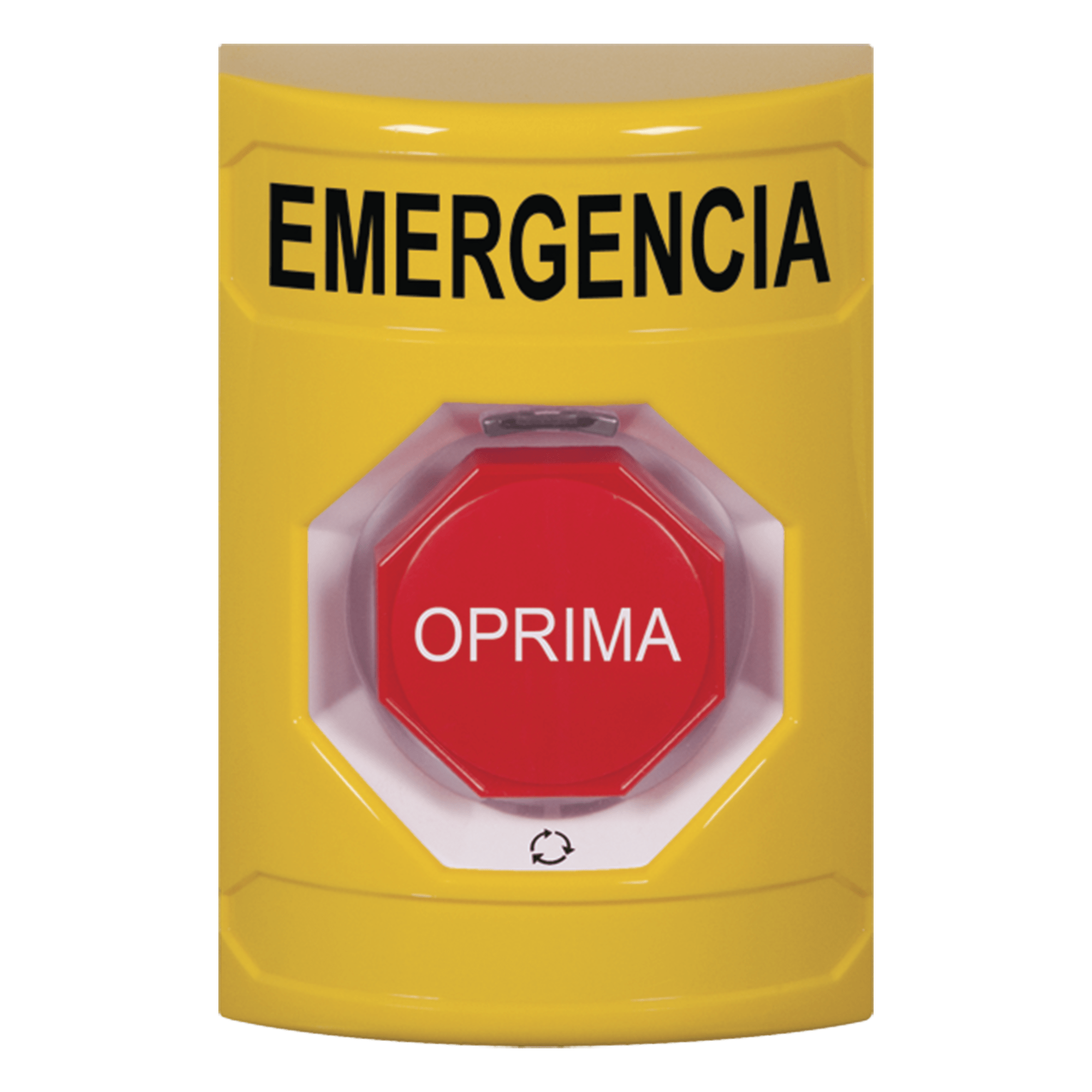 Botón de Emergencia Multifuncional / Acción Mantenida / LED Multicolor / UL/cUL/ADA / Diseño Antivandálico / Uso Interior-Exterior — STI · SKU SS2209EM-ES