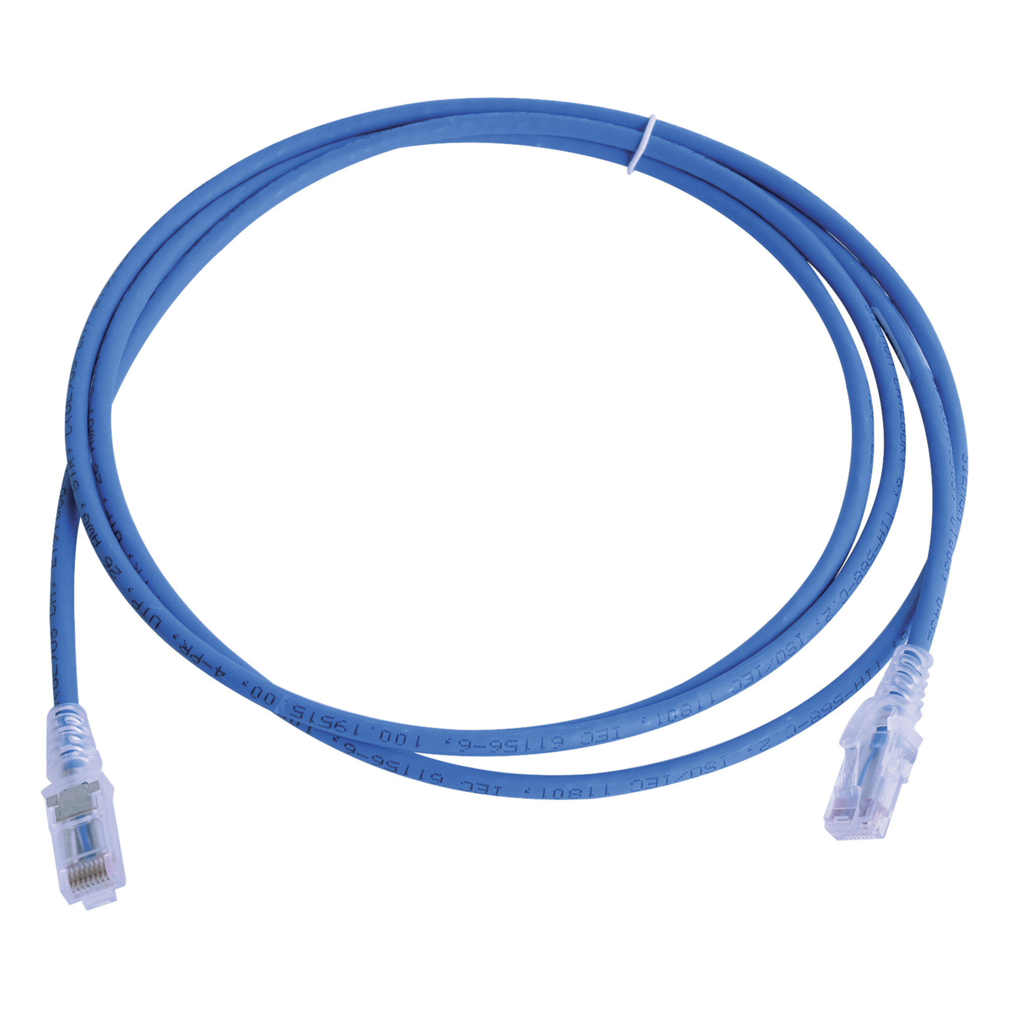Patch Cord Modular Cat6 UTP / CM-LS0H / 2.13 m (7 pies) / 26 AWG / Ultra Delgado / Azul — SIEMON · SKU MC6-07-06B