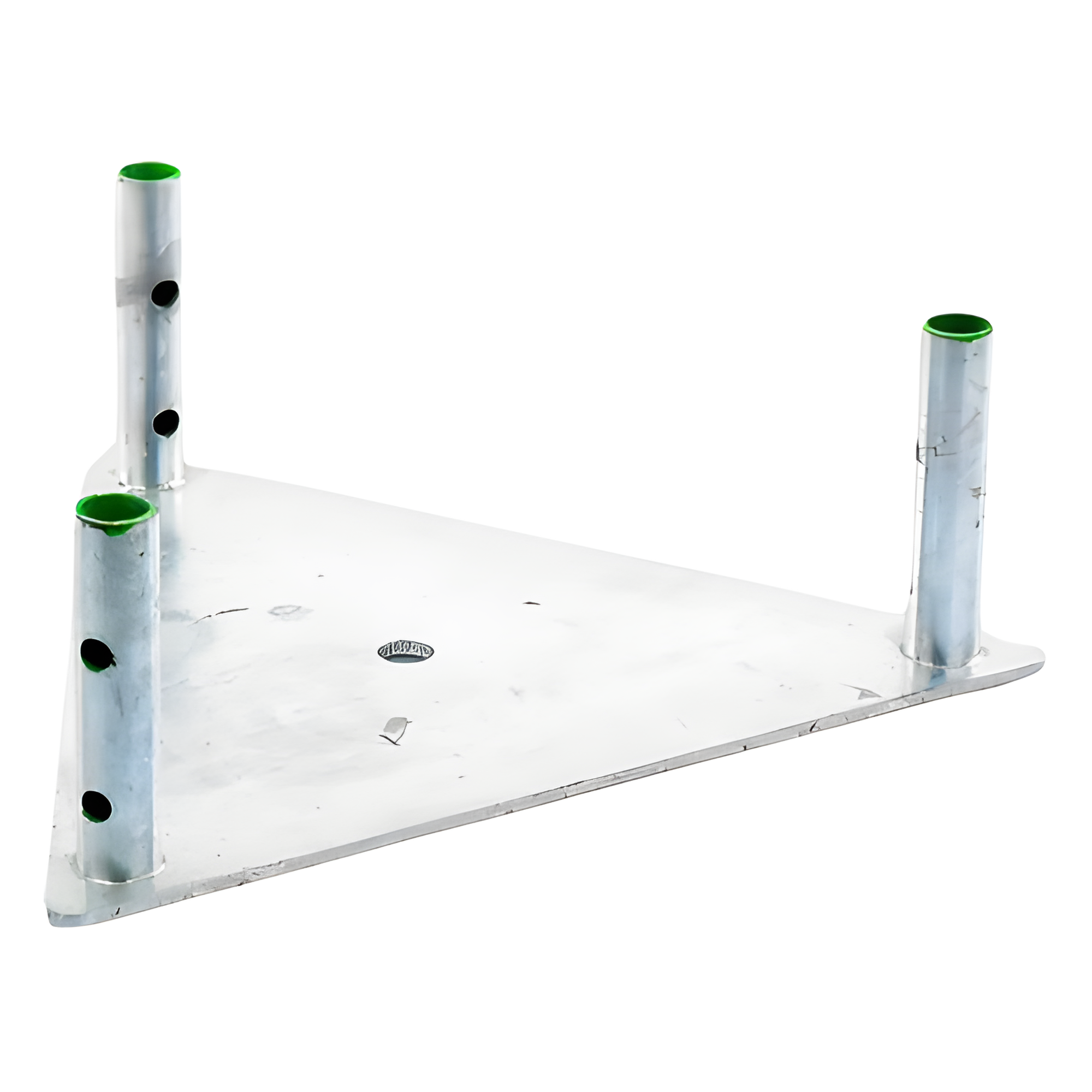 Base para Torre / Placa de Acero 1/4' / Niple 3/4' Galvanizado / Hot Dip / 4.3 kg / Compatible STZ35G