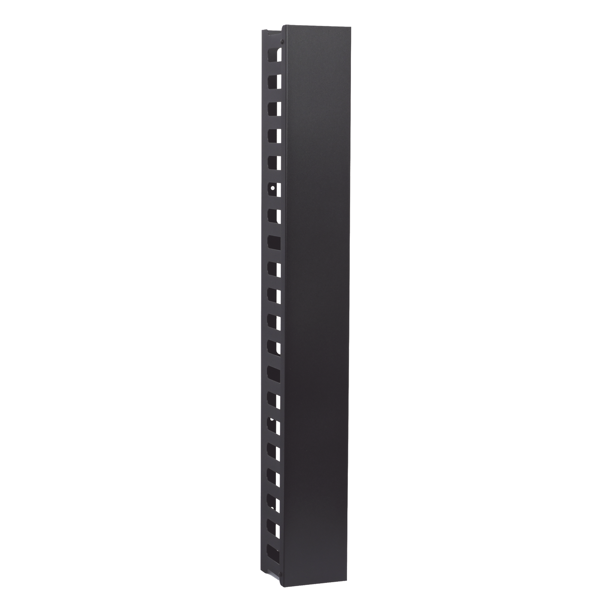 Organizador de Cable Vertical / 21 UR / Capacidad 260 Cat5 / 225 Cat6 / Acero Sólido / Tapa Integrada / 932 mm (3.06 ft) de Altura
