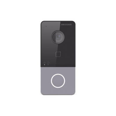Videoportero IP 2 Megapixel / PoE Estandar / IP65  / Apertura desde Hik-connect / Soporta 1 Departamento y Hasta 6 Monitores / Soporta Tarjetas Mifare / 1 Salida Relay