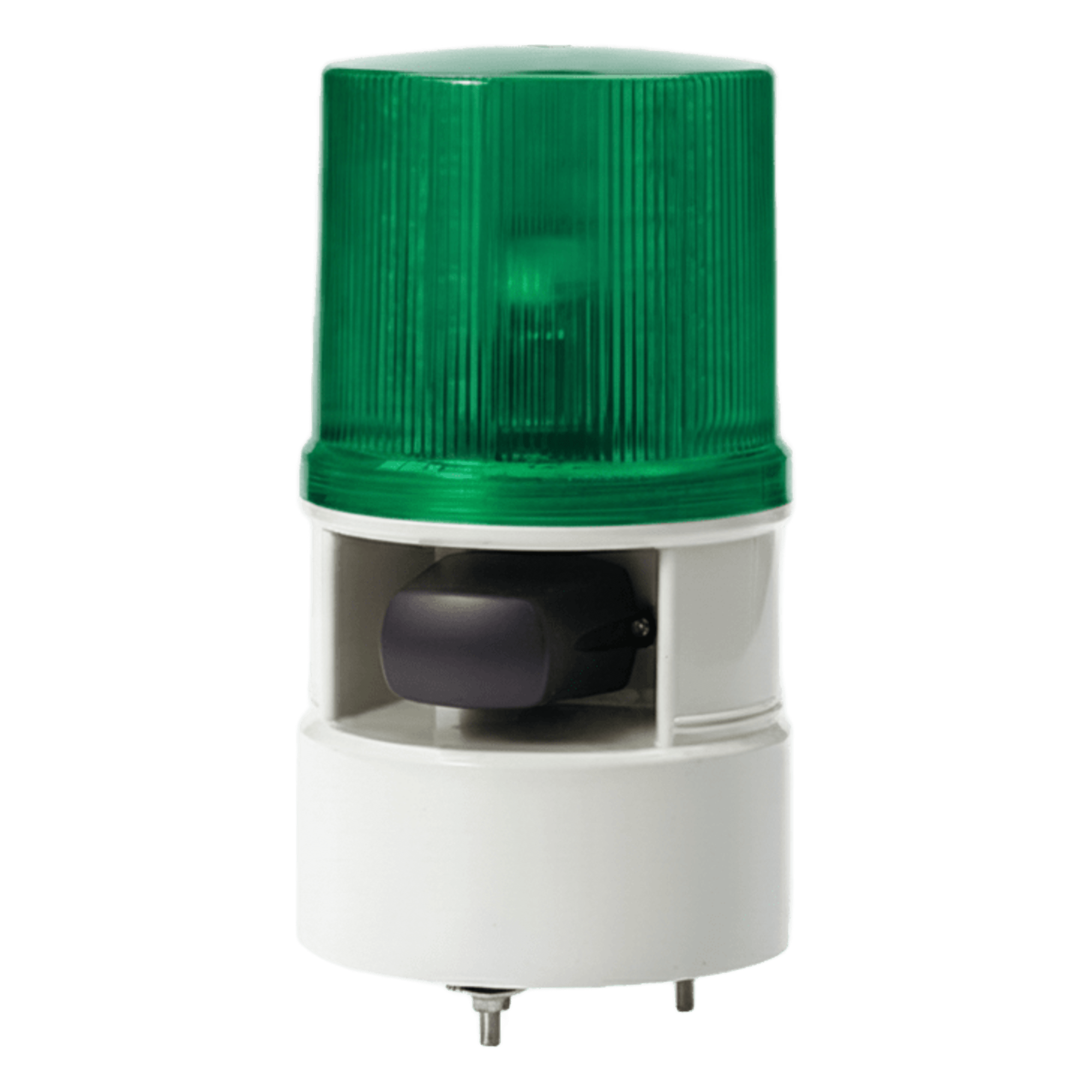 Baliza LED con Sirena / 5 Tonos 105 dB / 4 Patrones de Destello / 110-220 VCA / IP54 — QLIGHT · SKU S125DML-WS-110220-G