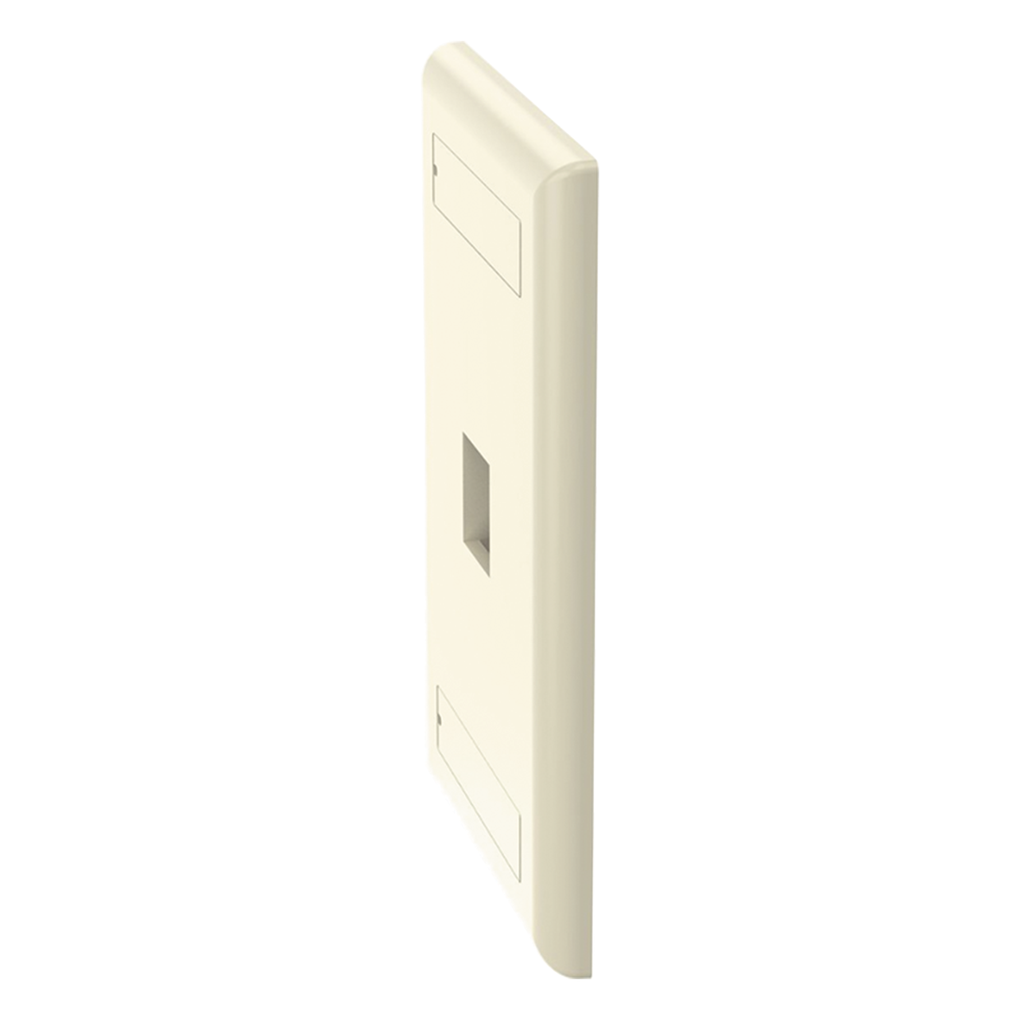 Placa de Pared Vertical / 1 Puerto Keystone / 69.8x114.3 mm / 2.75x4.5 pulg. / Marfil