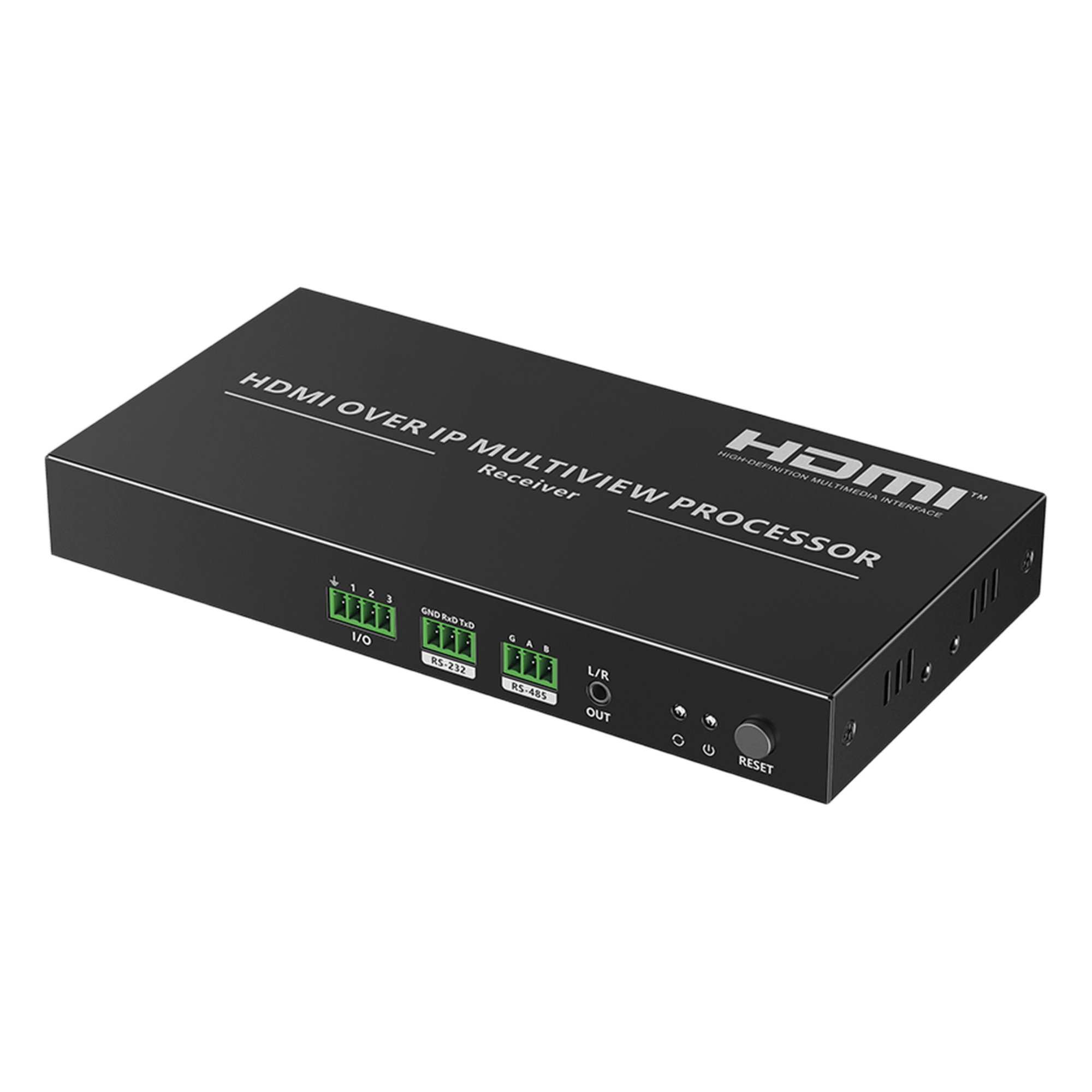 Receptor Multivisor HDMI / 4K 60 Hz / IP Matrix / Latencia 70-180 ms / PoE / IR Bidireccional / RS-232/485 — EPCOM TITANIUM · SKU TTRXMULTIVIEWER