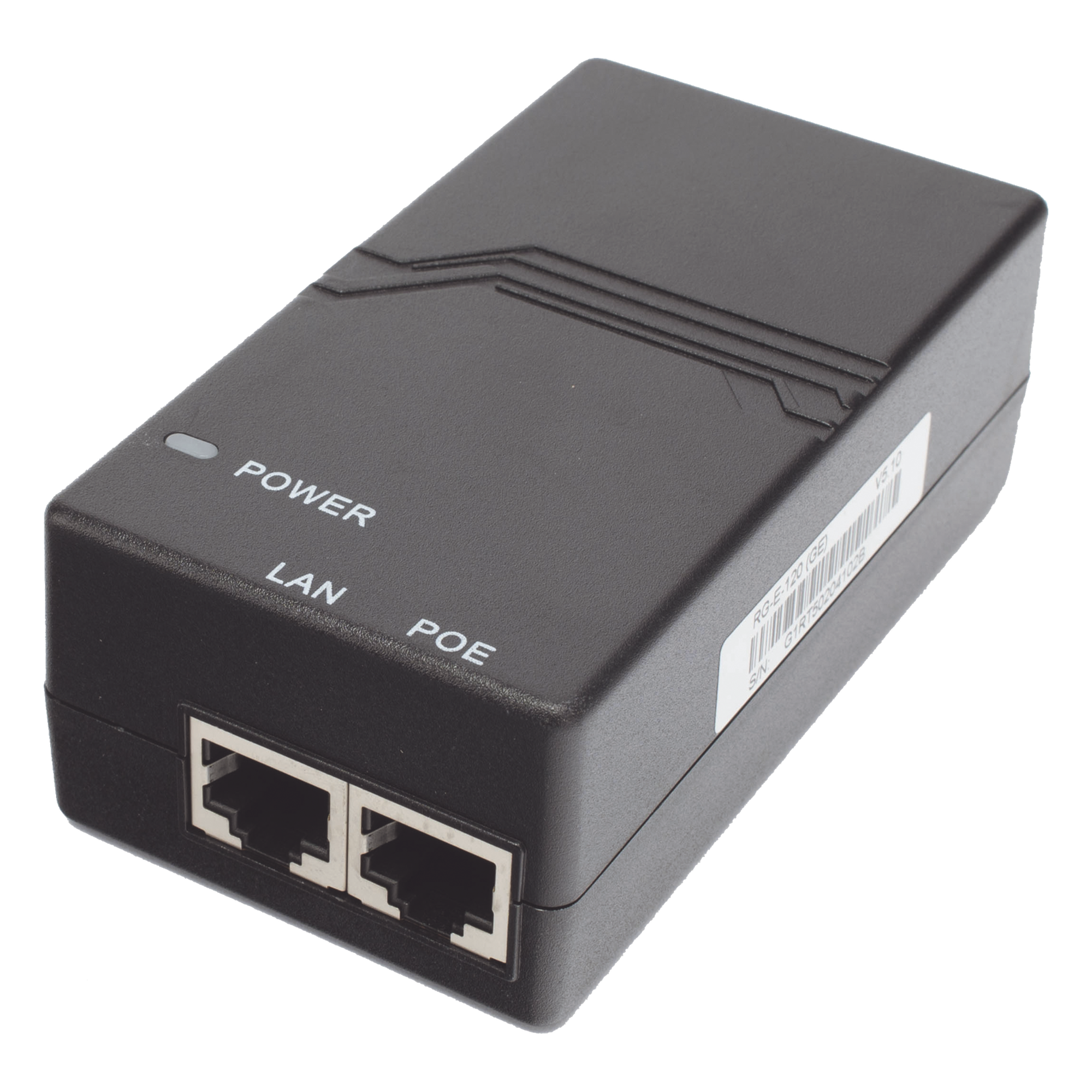 Inyector PoE / 802.3af 15W / 2 Puertos Gigabit / Entrada 100-240V AC / Detección Inteligente PD