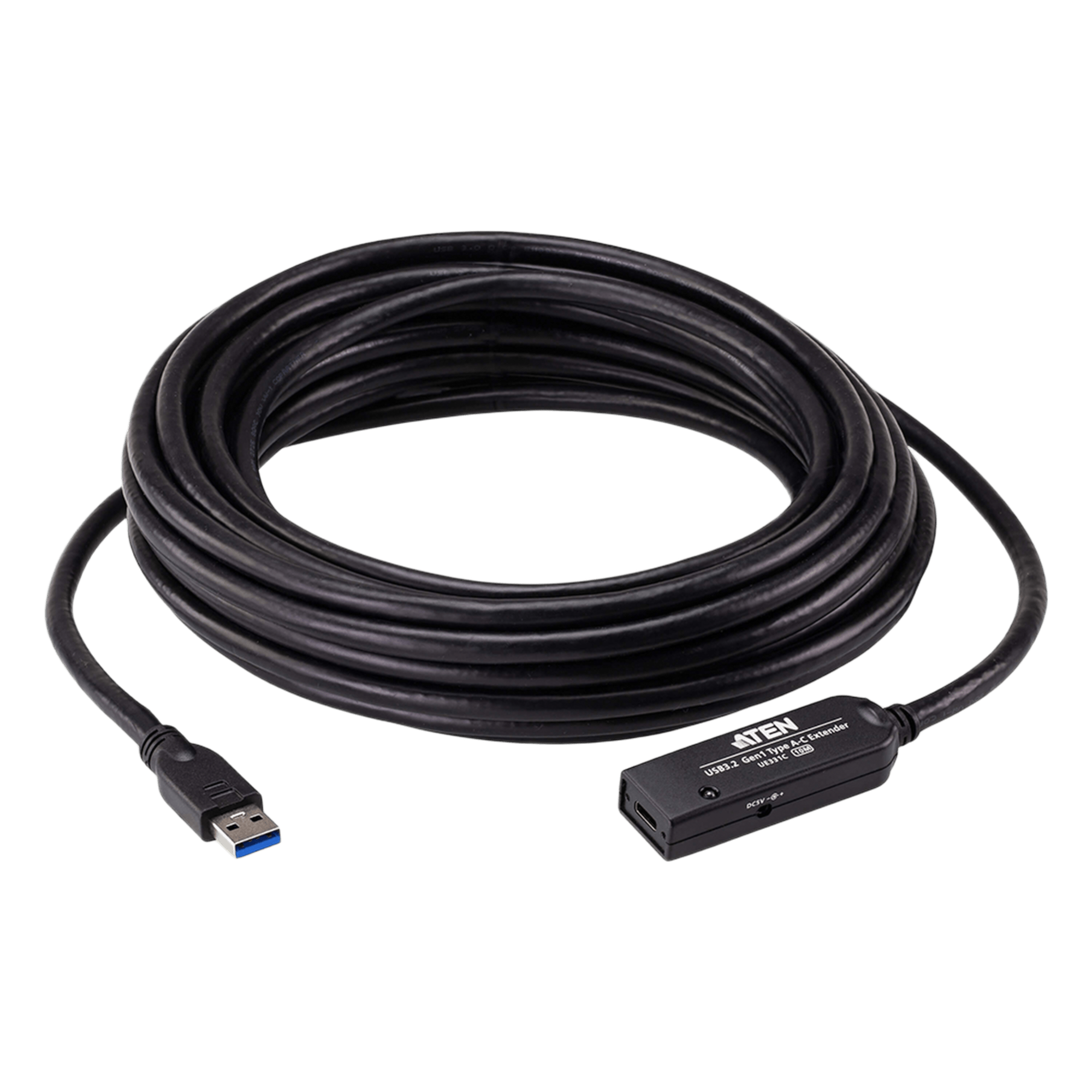 Cable extensor USB 3.2 Gen1 / 10 m / 32.8 ft / 5 Gbps / USB-C hembra con tornillos — ATEN · SKU UE331C