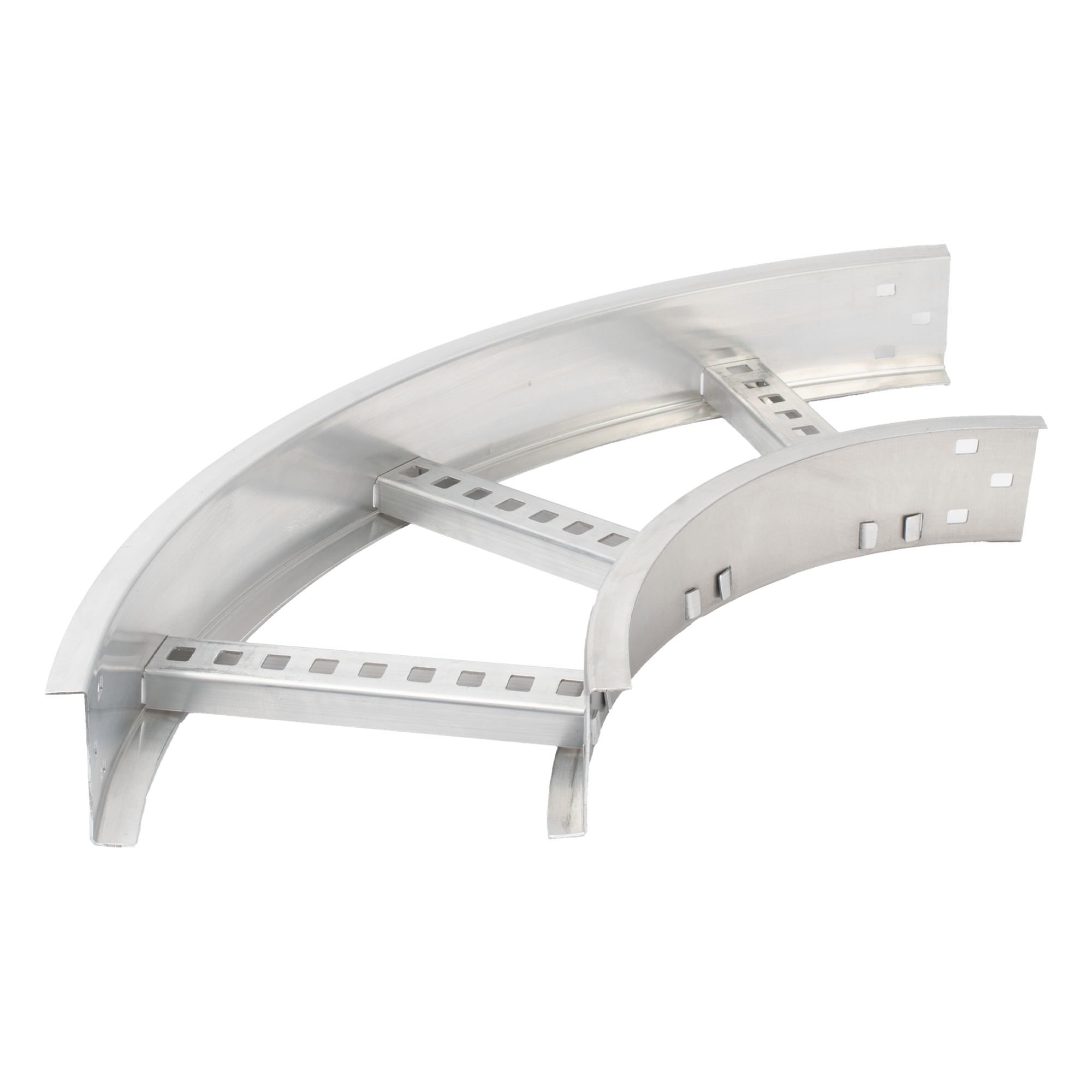 Curva Horizontal de 90° / Perfil Z / Ancho 9" / Peralte 3 1/4" / Radio 8" / Aluminio / Interior y Exterior — CHAROFIL · SKU CHC908R8X9AK