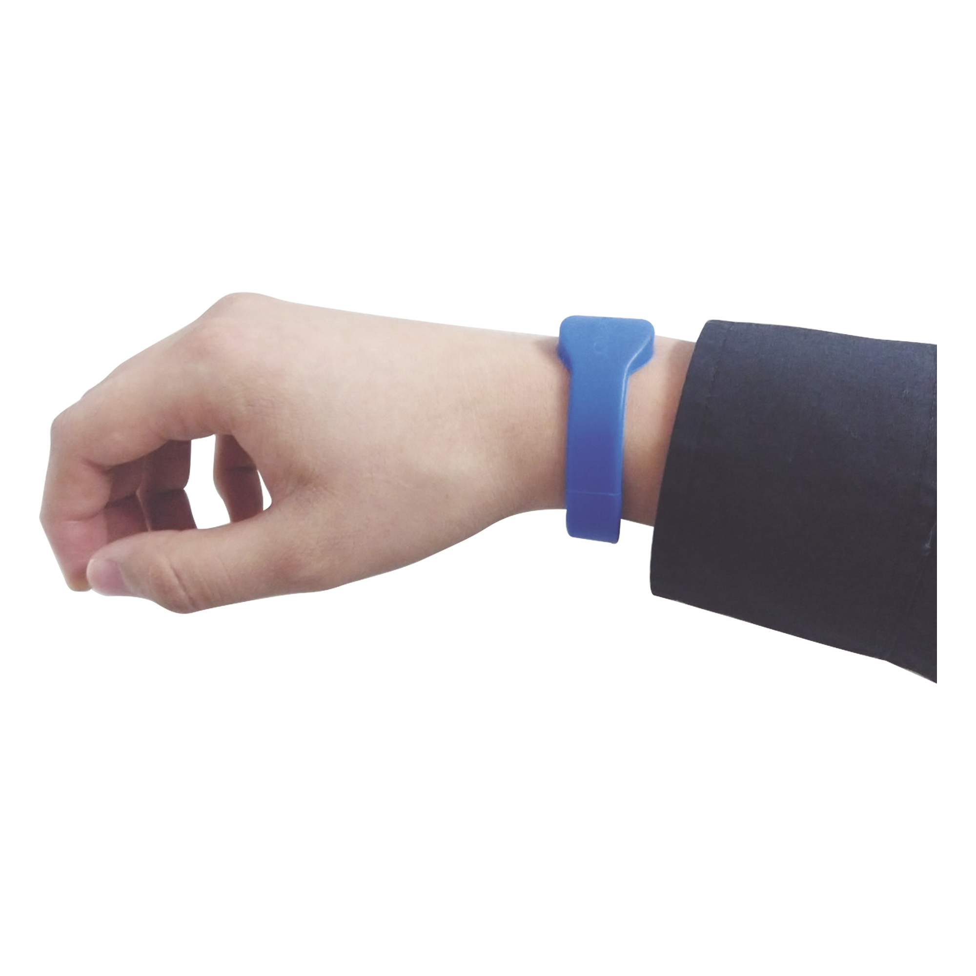 Brazalete de Proximidad / 125 kHz EM / 65 mm Diámetro / 2.13 ft / Wiegand 26 / Silicona / Azul