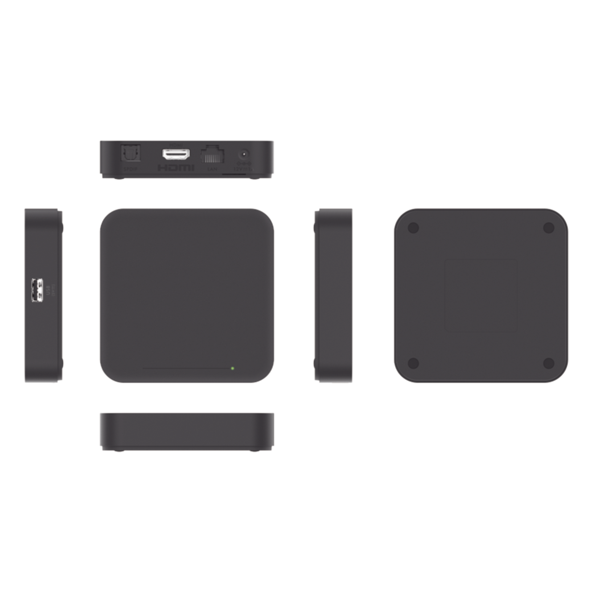 STB 4K Android con Google TV / Alto Rendimiento / Conexión Wi-Fi y por Cable / Control Remoto Bluetooth / Salida HDMI