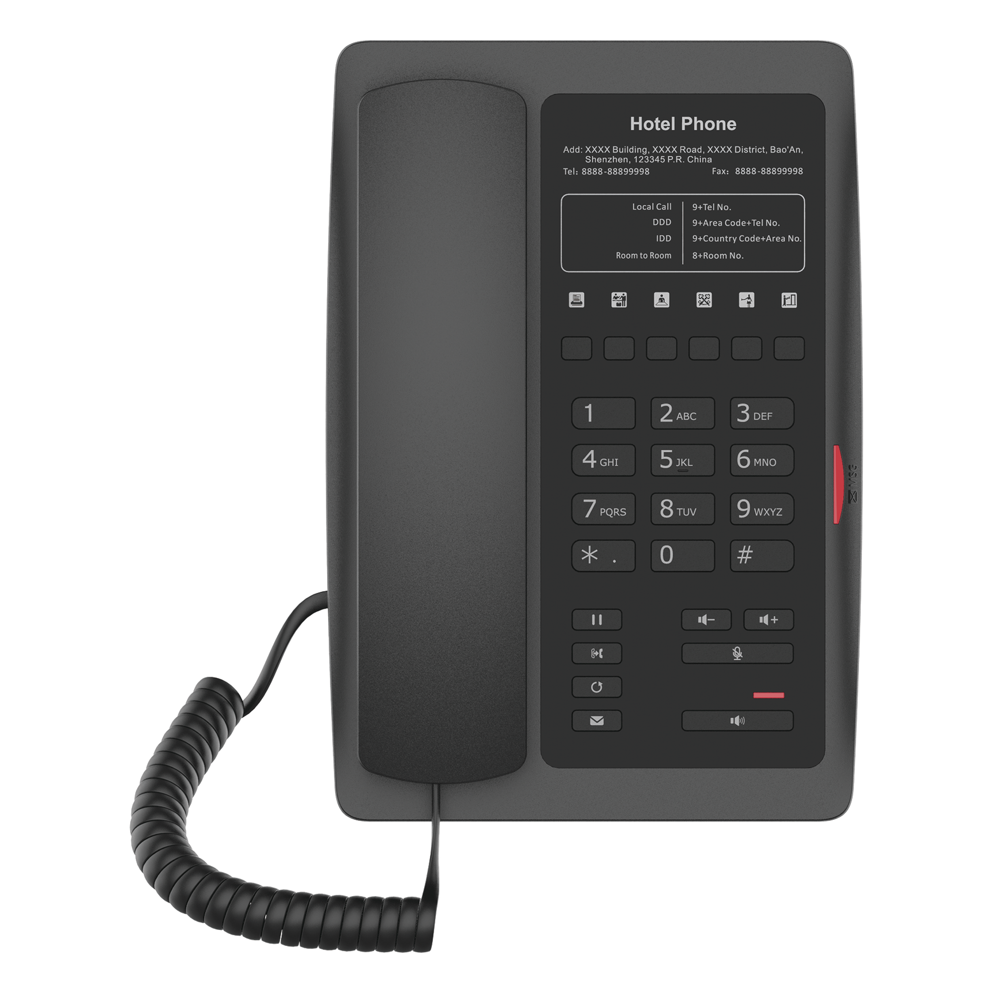 Teléfono IP Wi-Fi / Audio HD Opus / 2 Puertos Ethernet 10/100 Mbps / PoE 802.3af / 6 Teclas Programables Hotline / 2 Cuentas SIP — FANVIL · SKU H3WB