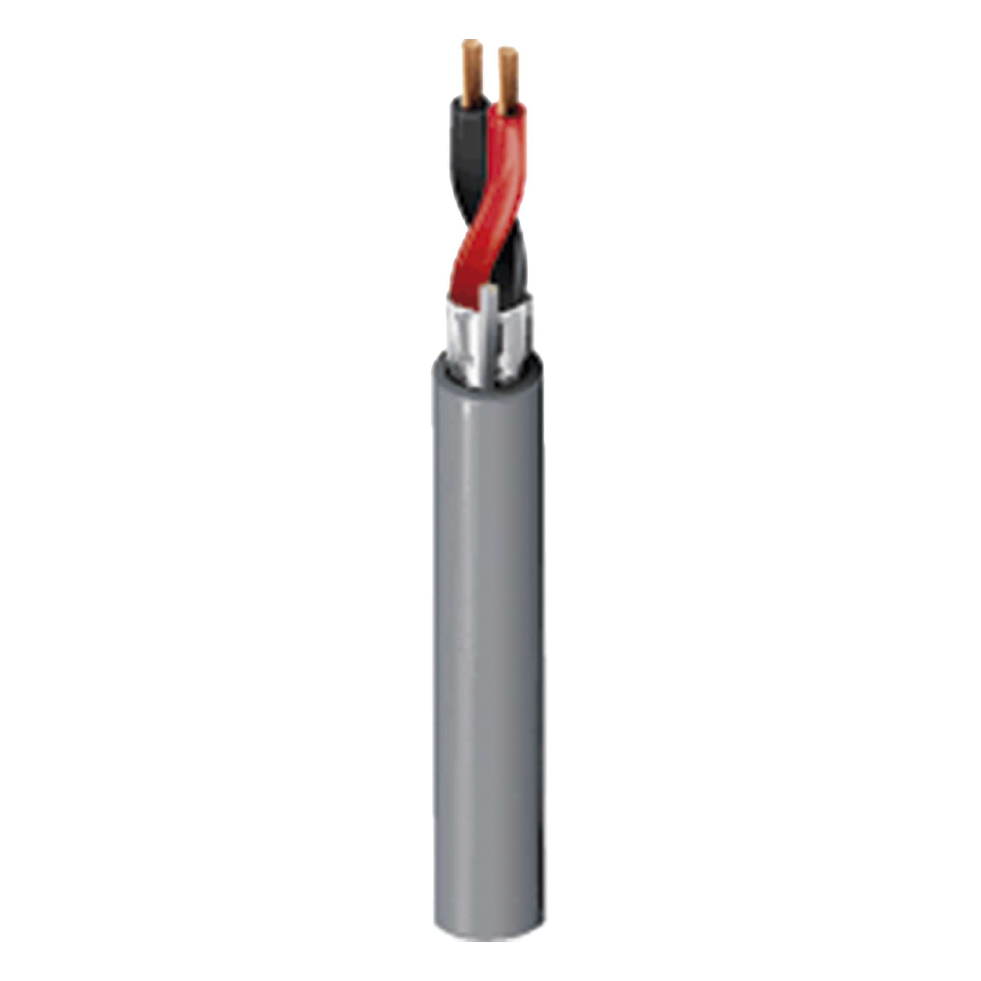 Cable Multipropósito para Alarma / 2x16 AWG / Blindado / CMR Riser / 305 m (1000 ft) / Gris — VIAKON · SKU 9266