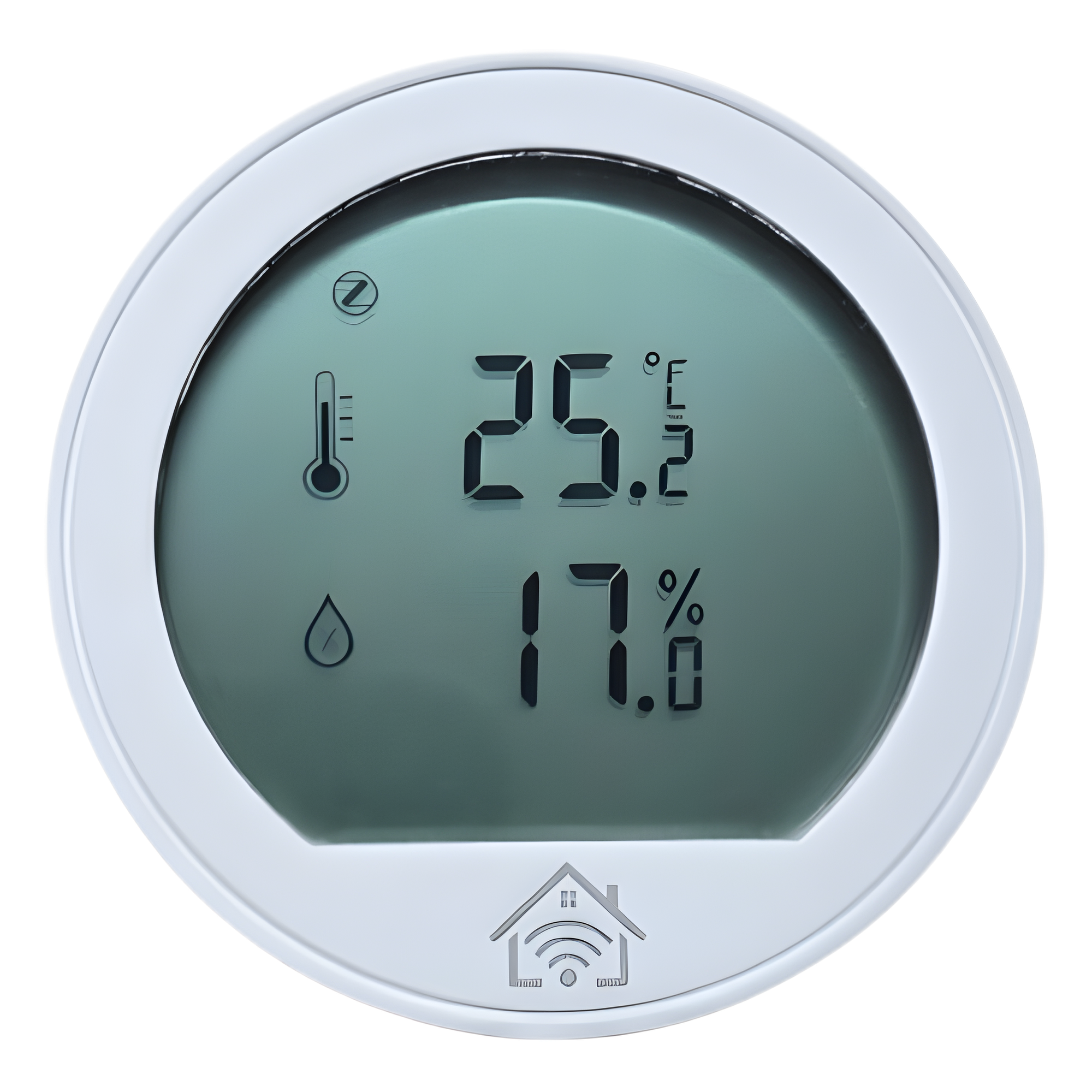Sensor de temperatura y humedad / Pantalla LCD / ZigBee 2.4 GHz / -20°C a 60°C / 0-100% HR / CR2430 — SMARTHOME BY EPCOM · SKU SHTHZ101