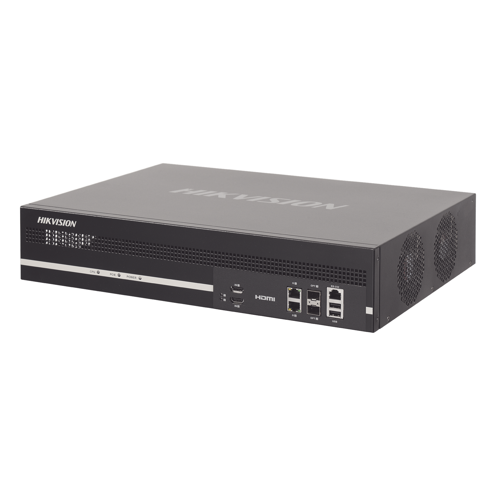 Decodificador de Video / 16 Salidas HDMI 4K UHD / 256 Canales Simultáneos / Videowall / Audio Bidireccional / Doble Puerto Gigabit — HIKVISION · SKU DS-6916UDI(C)