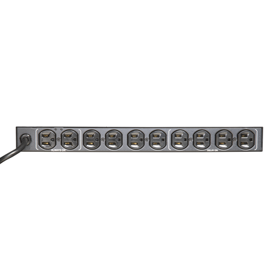 PDU para Distribución de Energía, Montaje en Rack, 11 salidas, Instalación Horizontal, de 19in, 1U, 15 Amp, 120 Vca, Con Indicador Led Y Display 