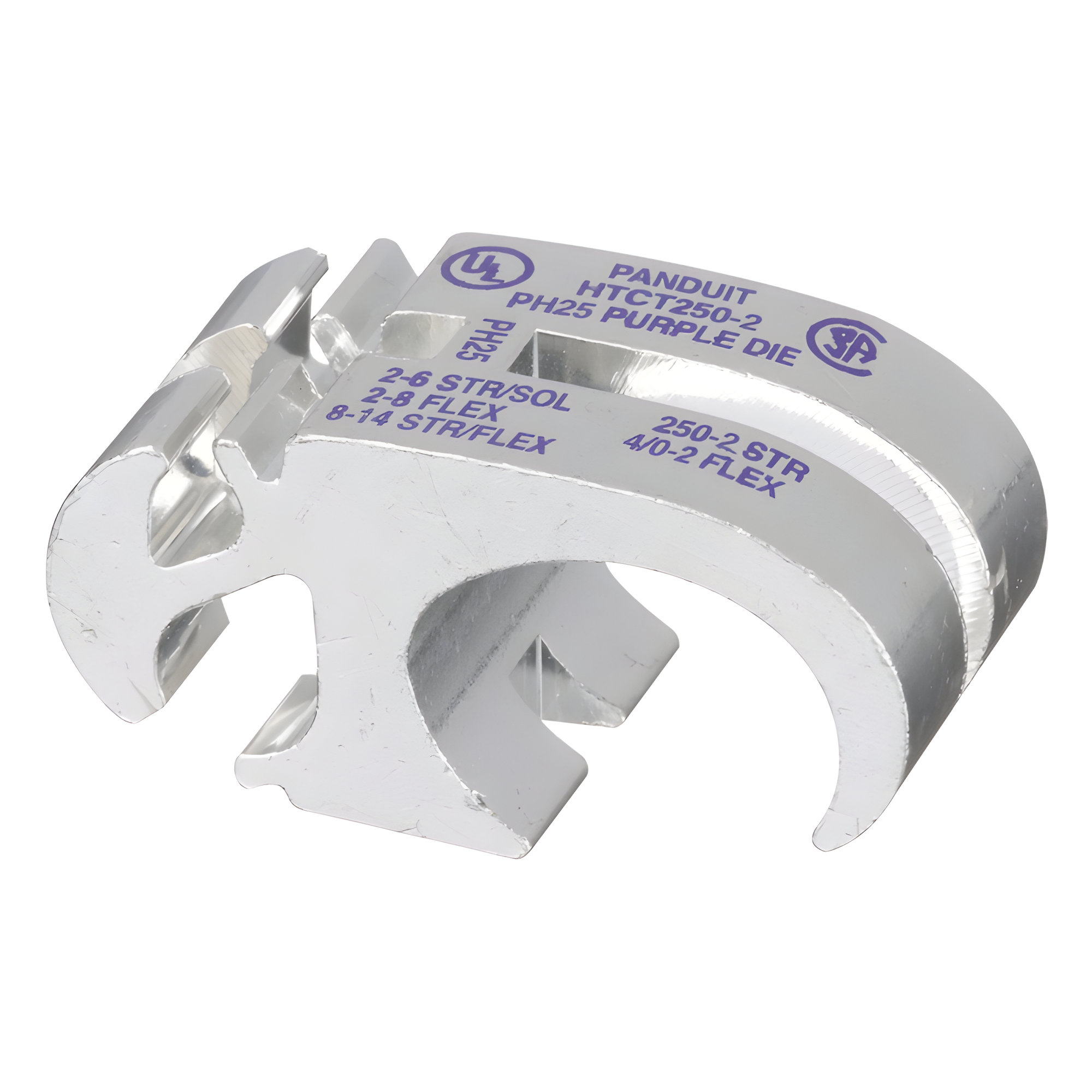 Conector de Compresión / Derivaciones Múltiples / 250 Kcmil a 2 AWG / Acero Inoxidable / 600 V / Diseño Ranurado