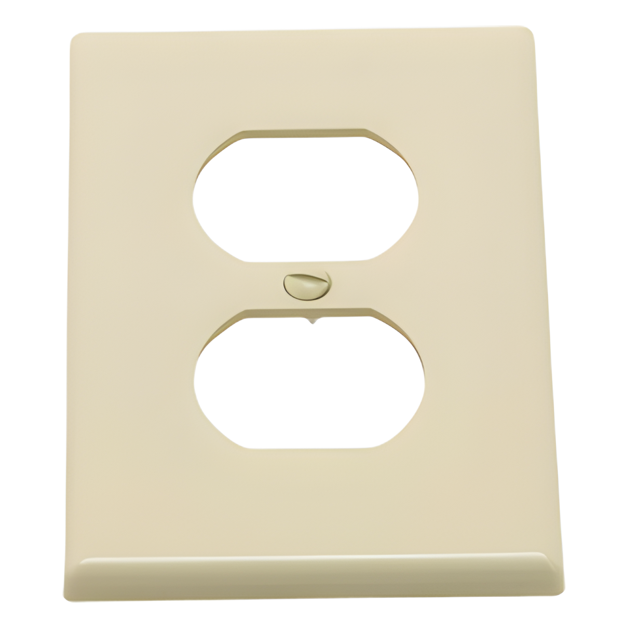 Placa de Pared para Contacto Duplex Color Marfil.
