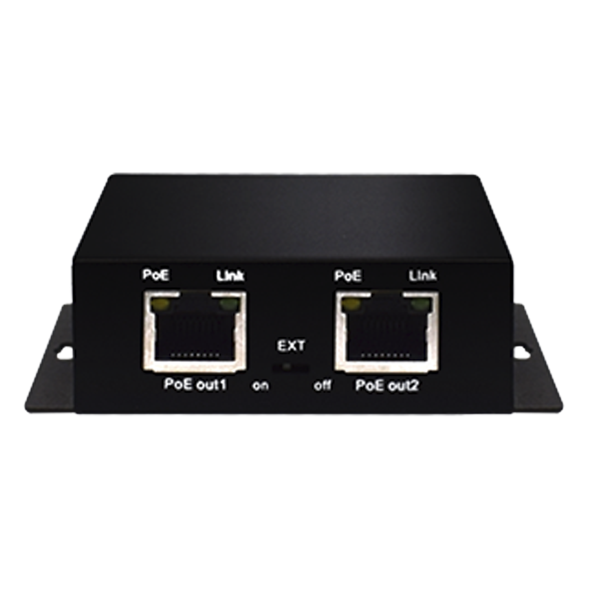 Inyector PoE Industrial / Extensión 250 m (820.2 ft) / 3 Puertos 10/100 Mbps / 802.3 af/at 30W / Sin Ventiladores / -40 a 75°C
