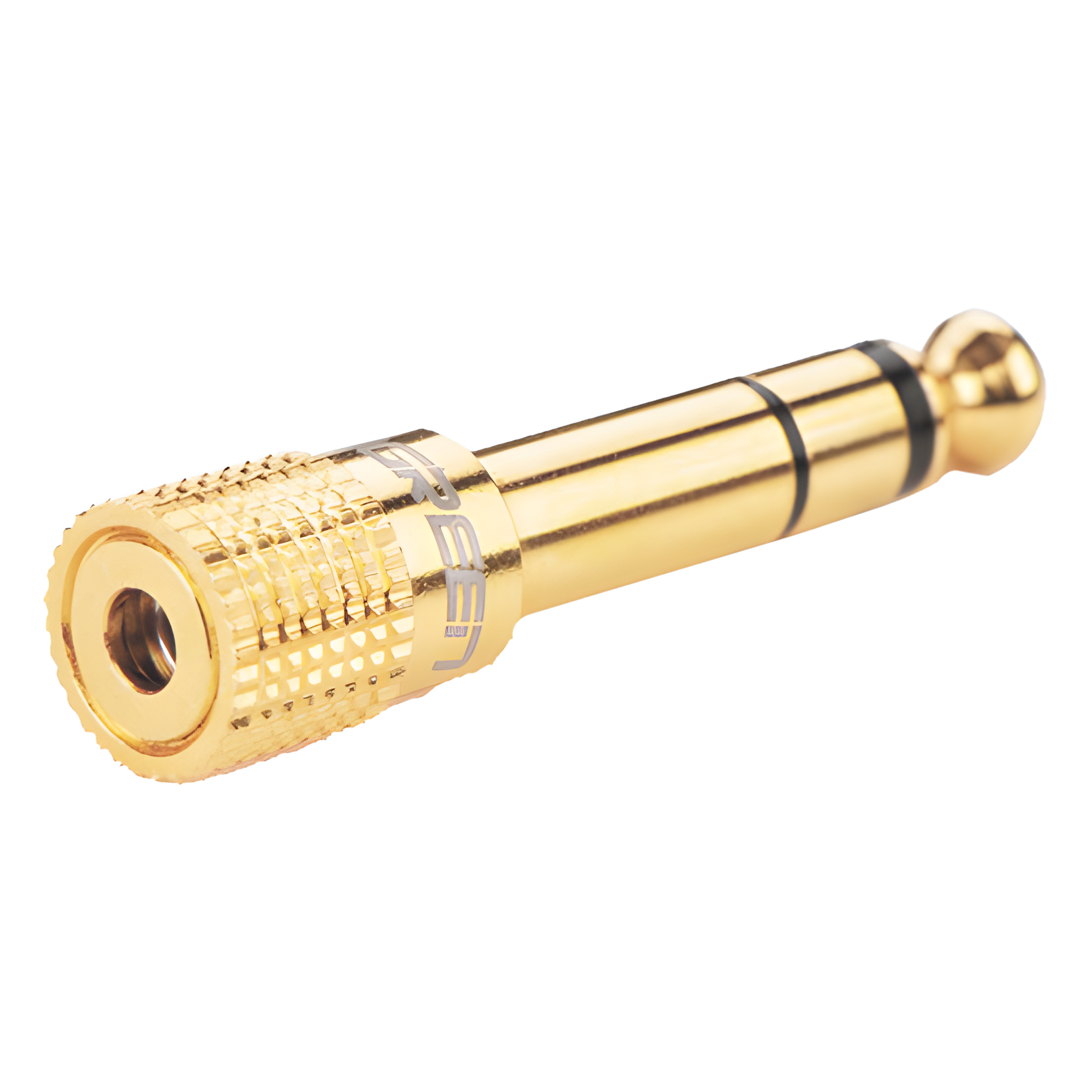 Adaptador (Convertidor) de Audio 3.5mm Hembra a 6.5mm Macho / Plug & Play / Superficie de Rosca Antideslizante / Calidad de sonido sin pérdidas