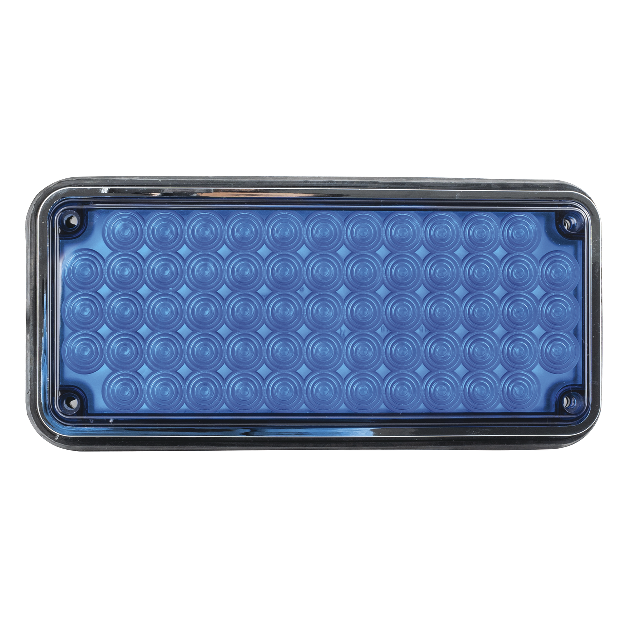 Luz de Advertencia LED / 66 LED / 7x3" / 12 VCC / 10 Patrones de Destello / Montaje Permanente / Color Azul — EPCOM INDUSTRIAL SIGNALING · SKU X-LTE-295-B