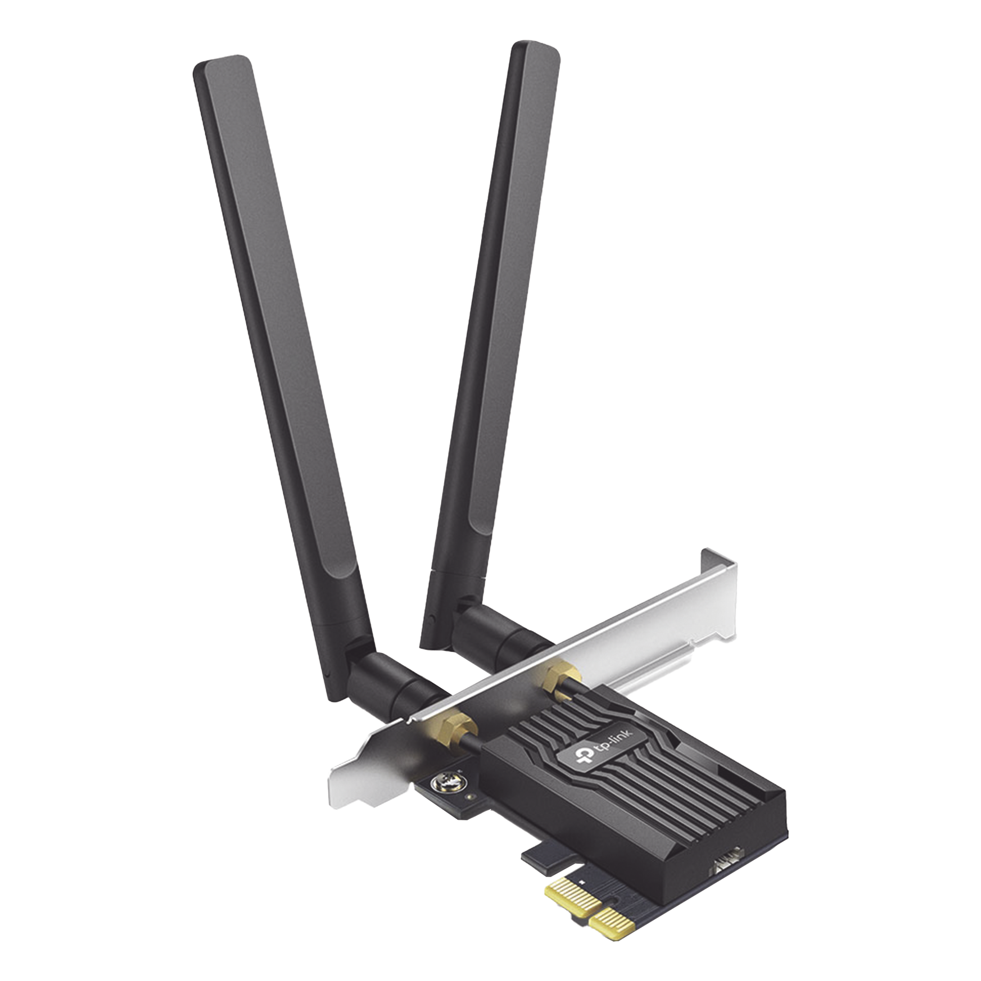 Adaptador PCIe Wi-Fi 6 / AX3000 Mbps / Doble Banda 2.4/5 GHz / MU-MIMO 2x2 / Bluetooth 5.2 / WPA3 / Antenas 2 dBi / Perfil Bajo y Completo — TP-LINK · SKU ARCHER-TX55E