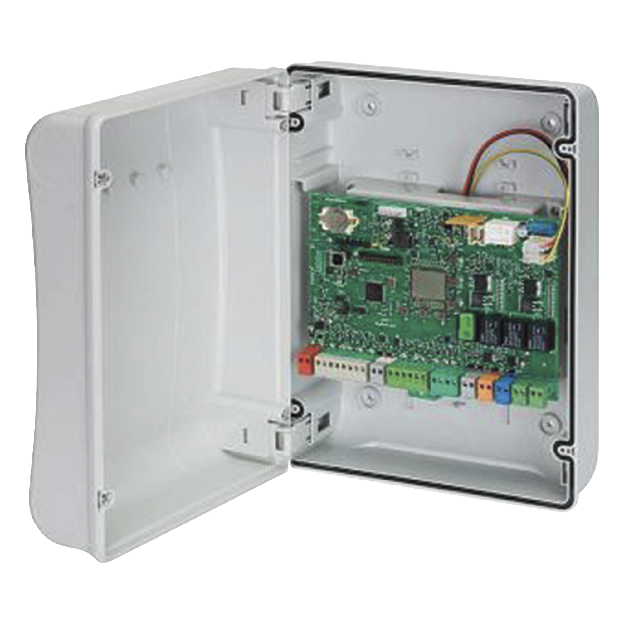 Cuadro de mando / Control de automatización residencial / Alimentación 115V / Comunicación RS-485 / Protección integrada — FAAC · SKU 790305