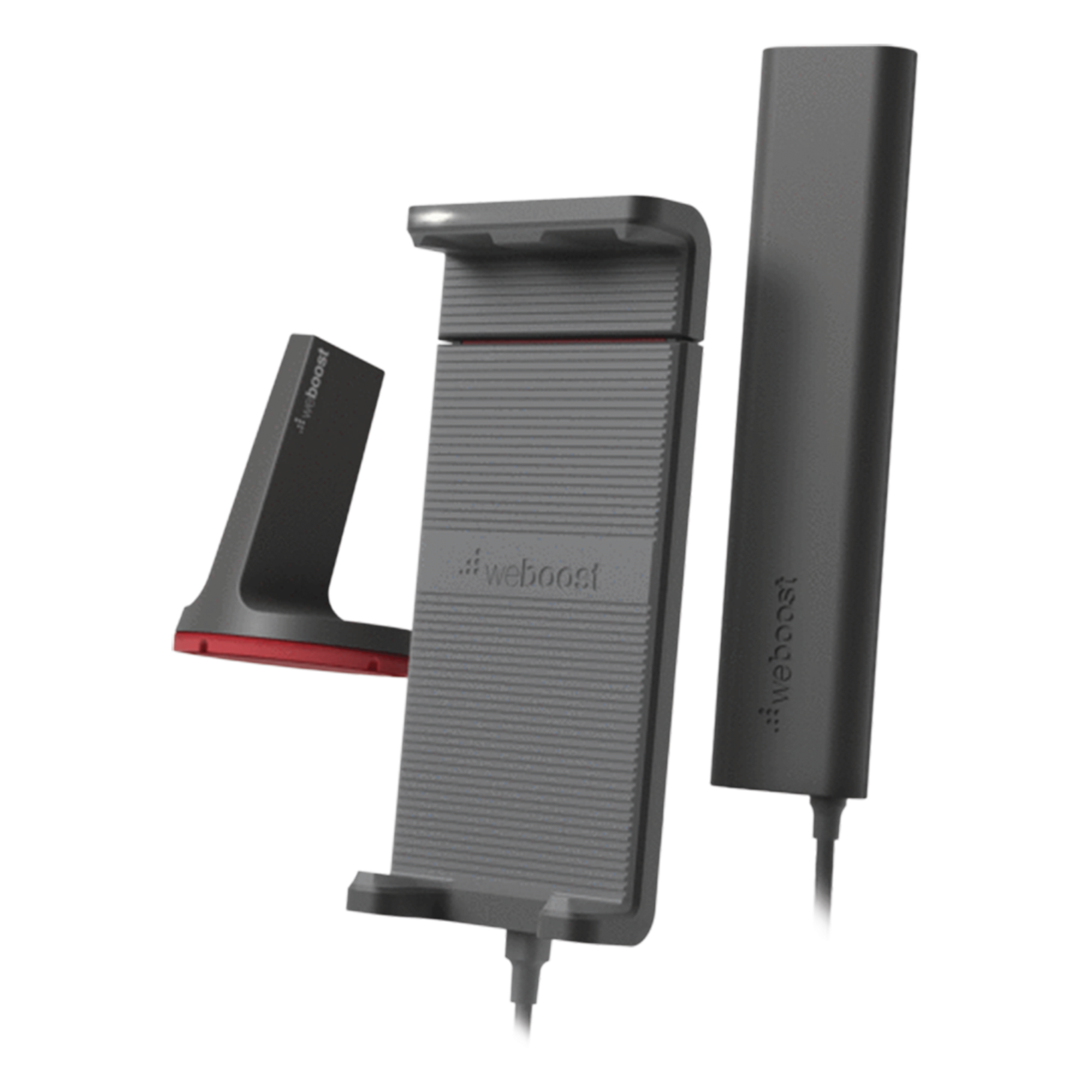Amplificador de Señal Celular para Vehículos / 4G LTE y 3G / Cobertura 32x / Puerto USB 5V/2.1A / Soporte hasta 7.5 Pulgadas / Antena Magnética