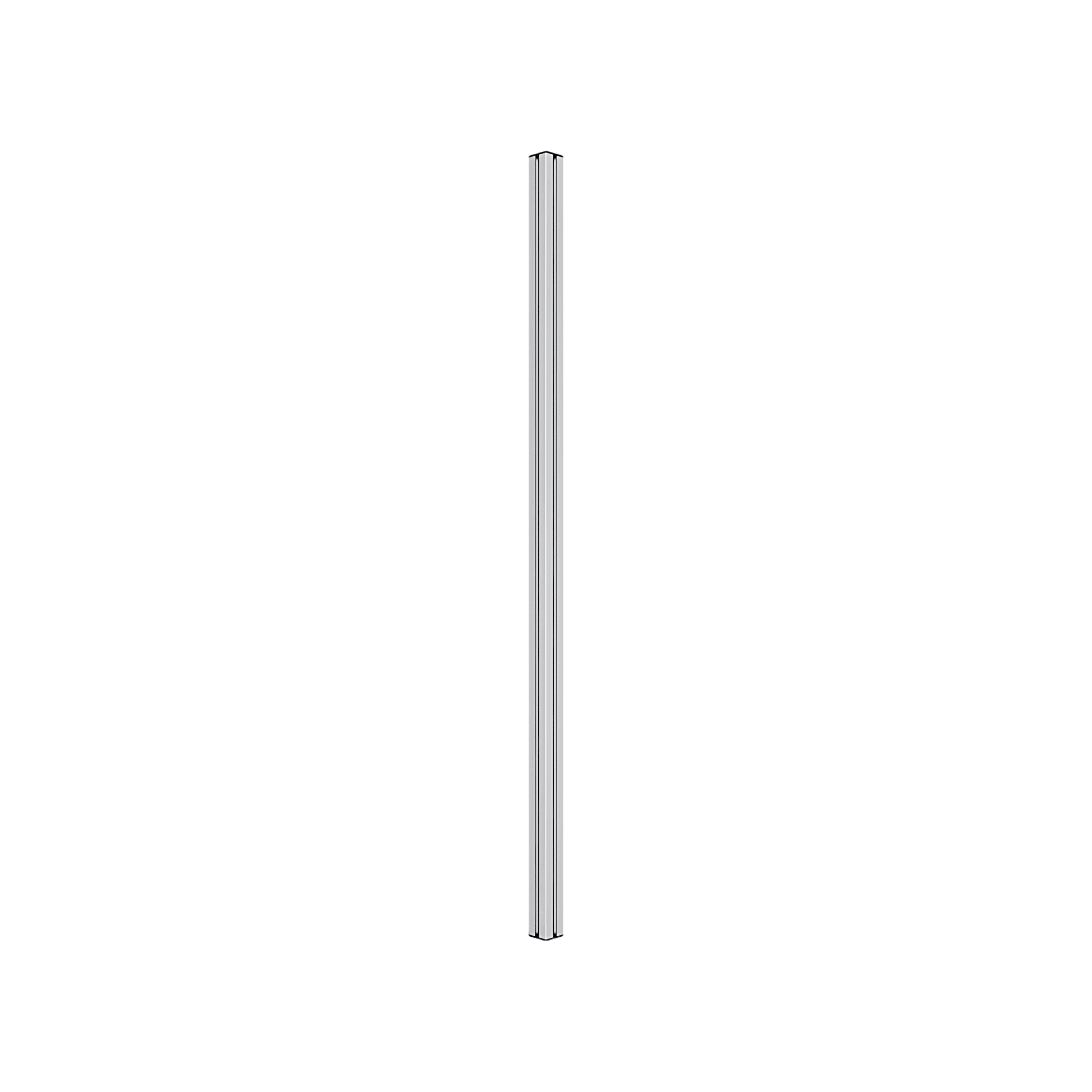 Accesorio_ Riel de Aluminio con longitud de  2380mm| Compatible con estructura para Videowall |  Diseño Modular |  Incluye Tapas de Riel