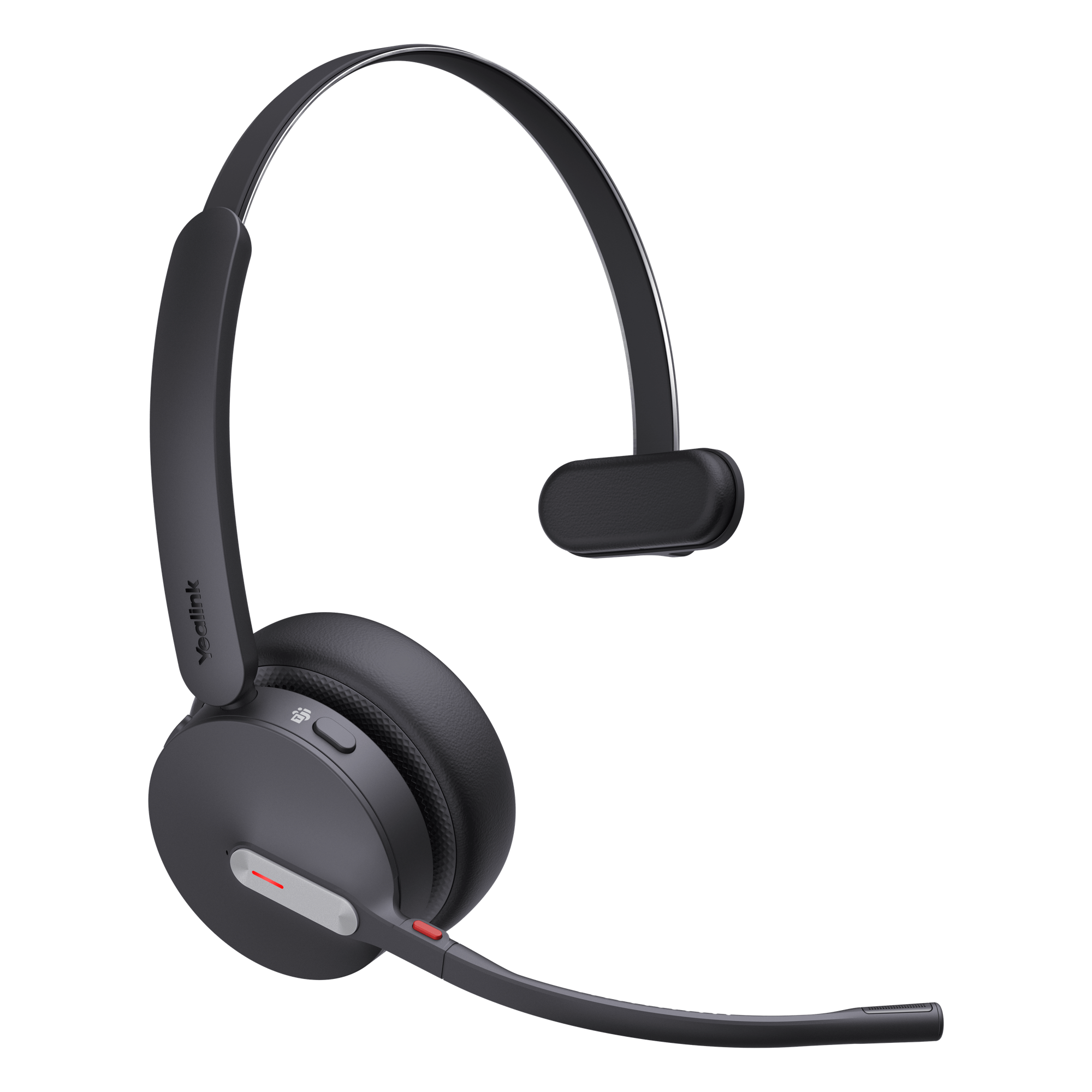 Auriculares Bluetooth Mono / Cancelación de Ruido IA / 35 Horas de Conversación / Bluetooth 5.3 / Alcance 50 m (164 ft) / USB-C y USB-A — YEALINK · SKU BH70-MONO-TEAMS-USB-C/A