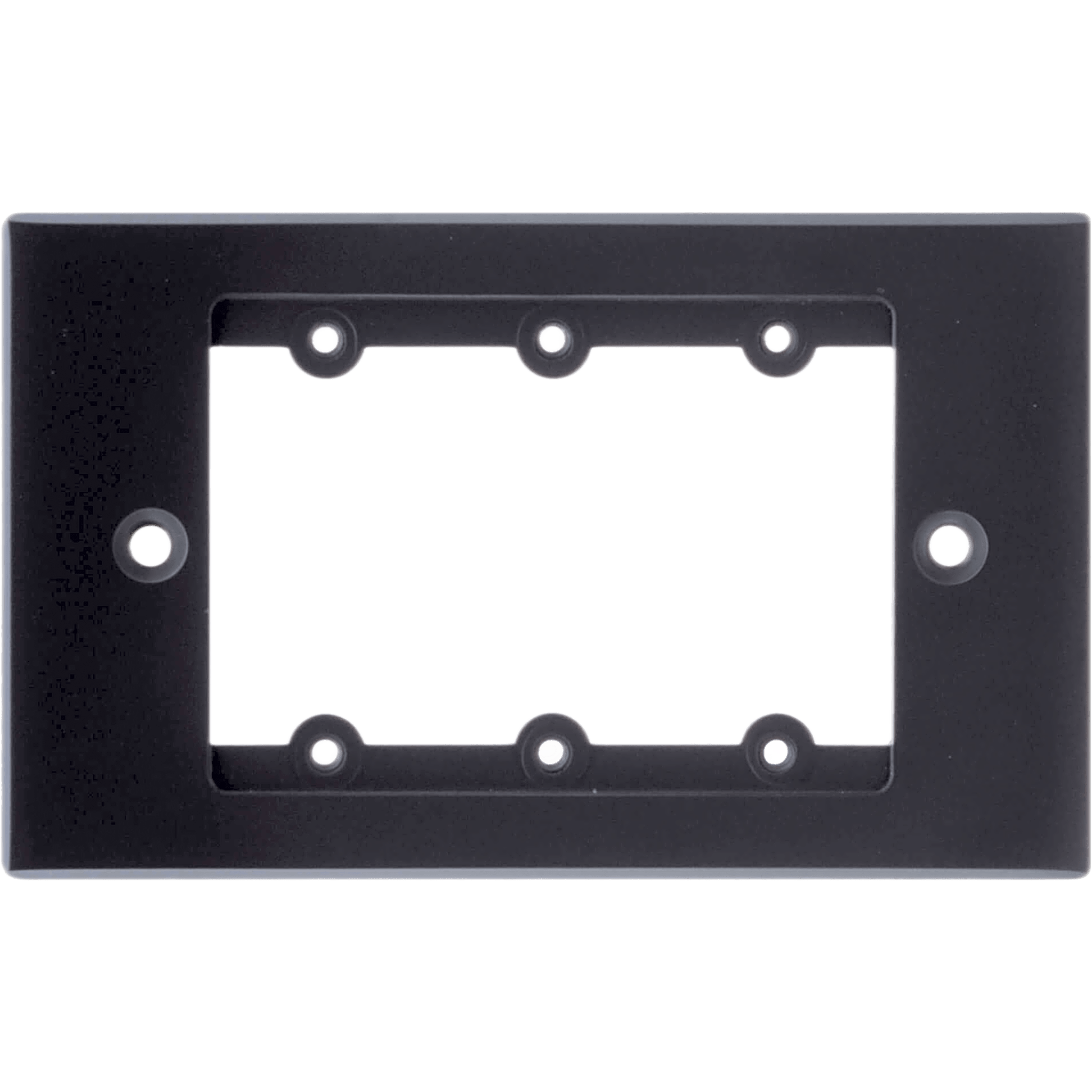 Frame para Wall Plate / 1 Gang / Metal / Montaje al Ras / 3 Inserciones USA / Negro — KRAMER · SKU FRAME-1G/US(B)