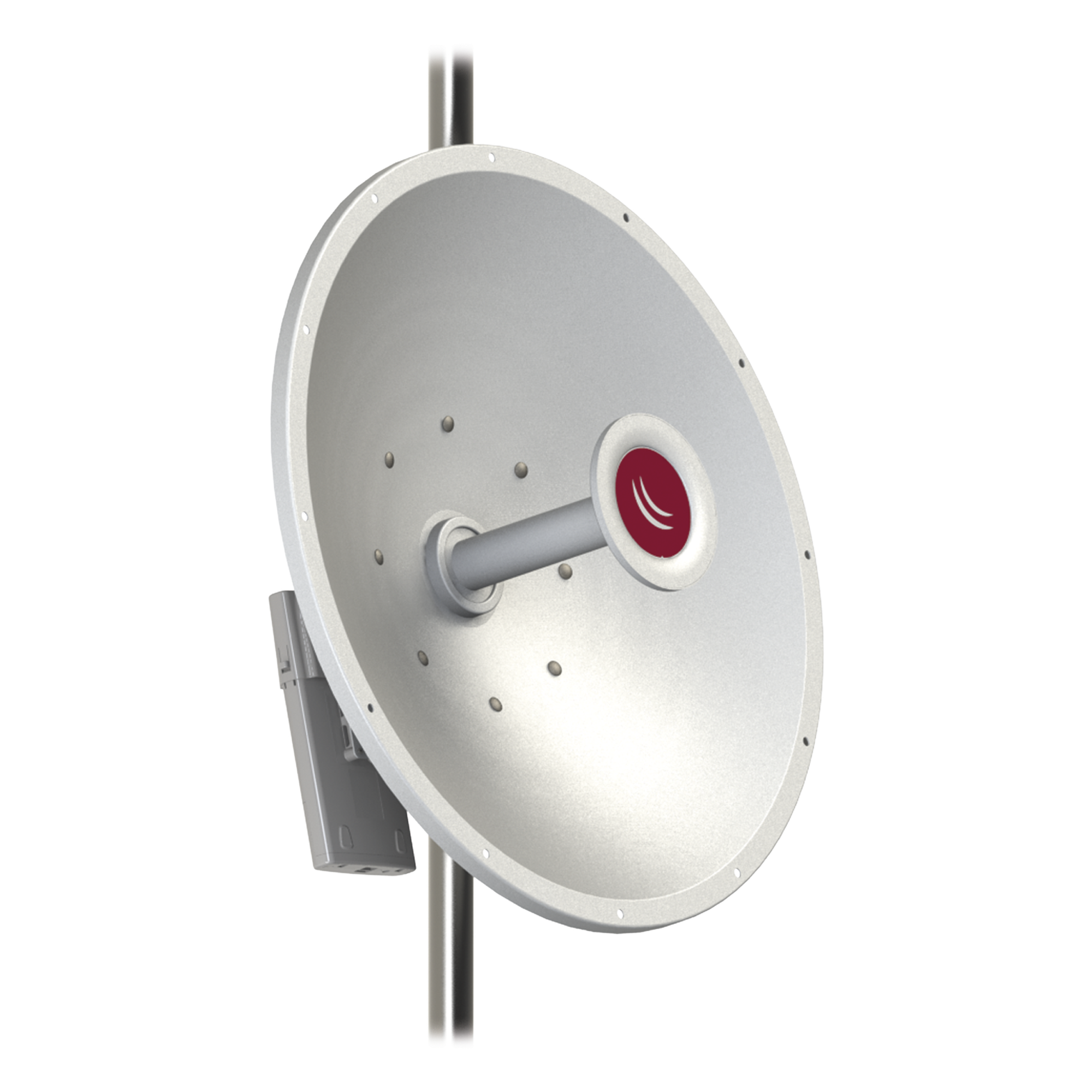 Antena Parabólica Direccional / 5 GHz / 30 dBi / Rango 4.7 - 5.875 GHz / Conector RP-SMA Hembra / Resistencia Viento 201 km/h (125 mph) — MIKROTIK · SKU MTAD-5G-30D3-PA