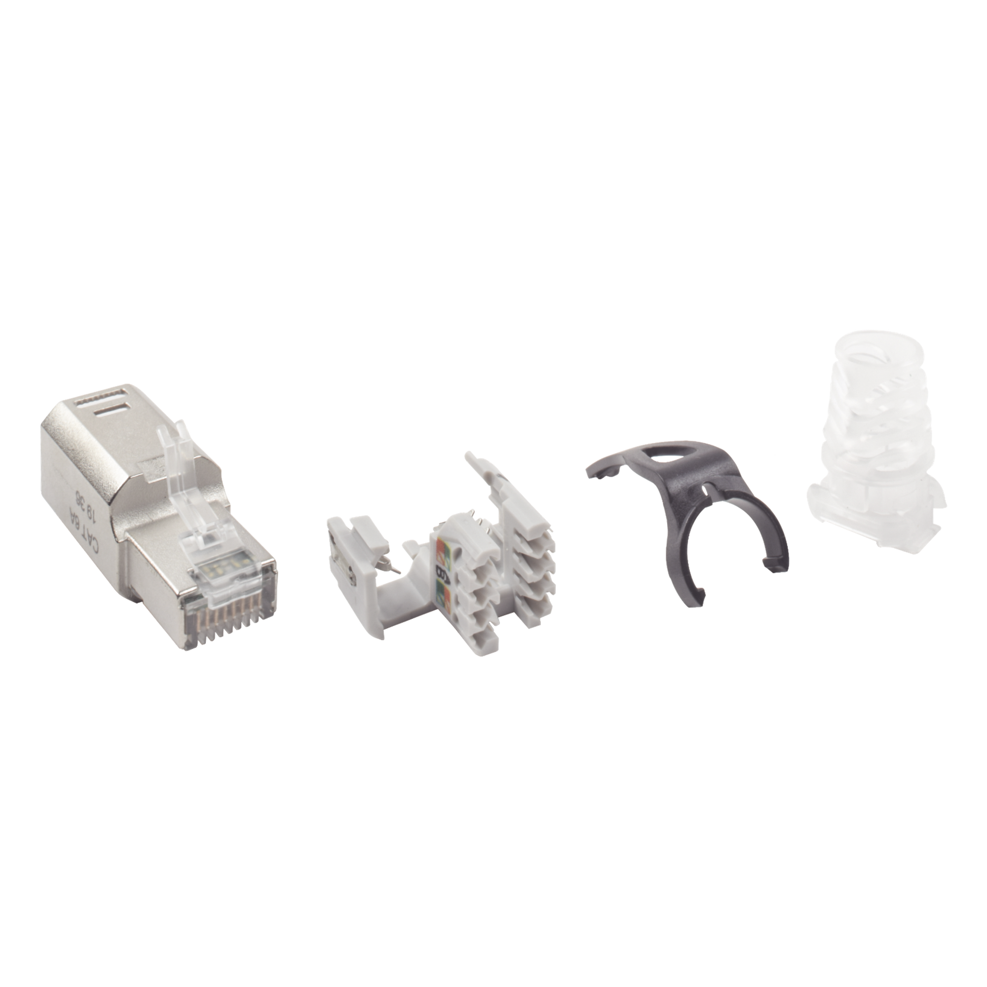 Conector RJ45 de Campo / Categoría 6A Blindado / 10G / Sin Bota / Terminación Rápida / UL 2043 Plenum / Guía de Color — SIEMON · SKU ZP1-6AS-01S