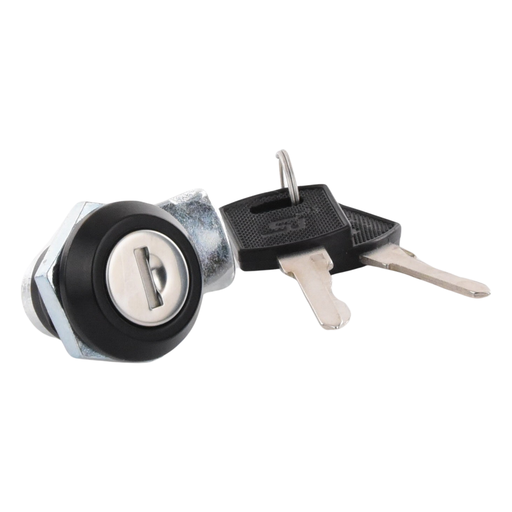 Cerradura con Paleta Metálica / 2 Llaves de Seguridad / Acero / Gabinetes 0-600 mm (0-1.97 ft) / Llave Maestra / Compatible Poliéster