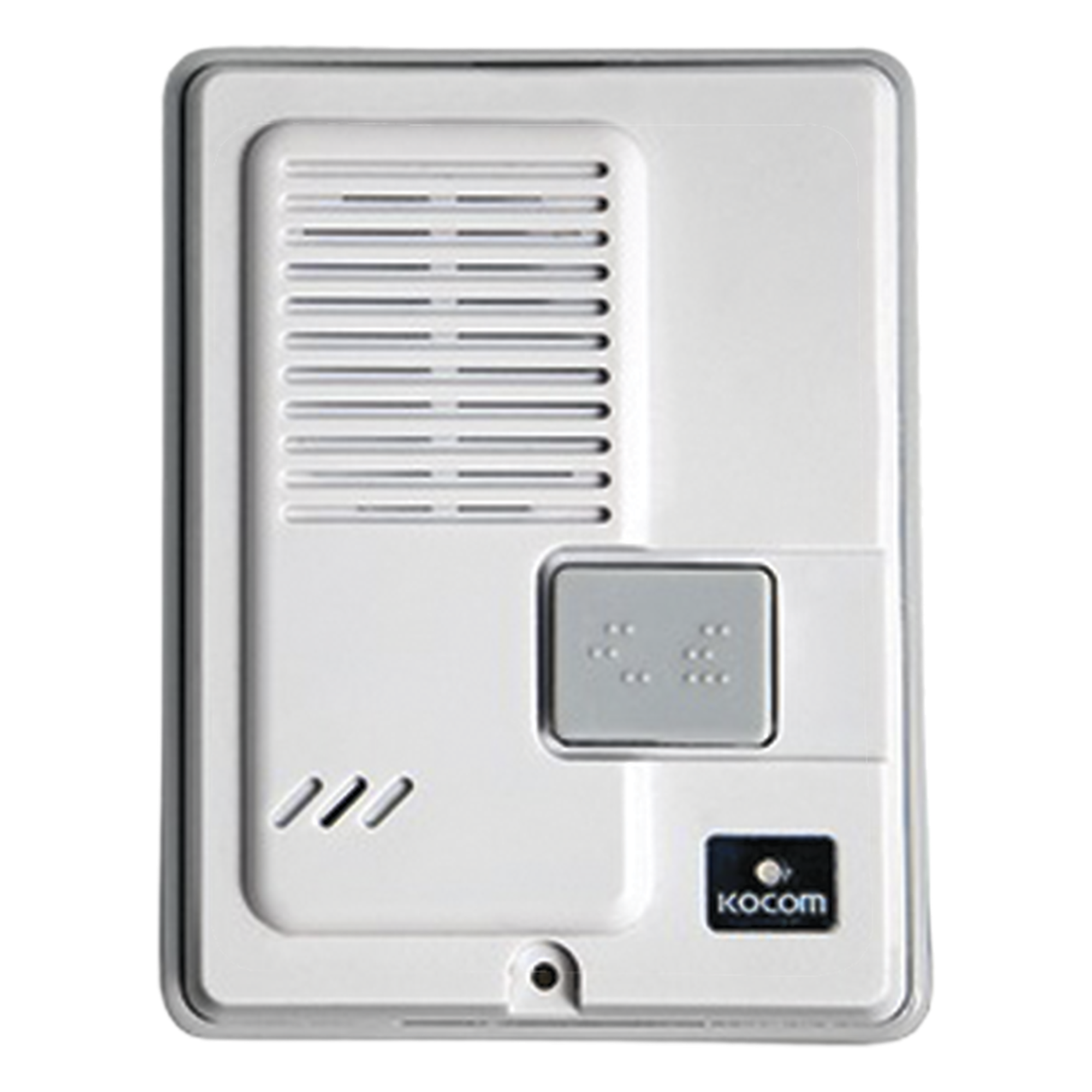 Frente de Calle para Interfón / Plástico / 4 Hilos con Polaridad / Montaje Superficie / DC 24V (1.2A) — KOCOM · SKU DS-4M
