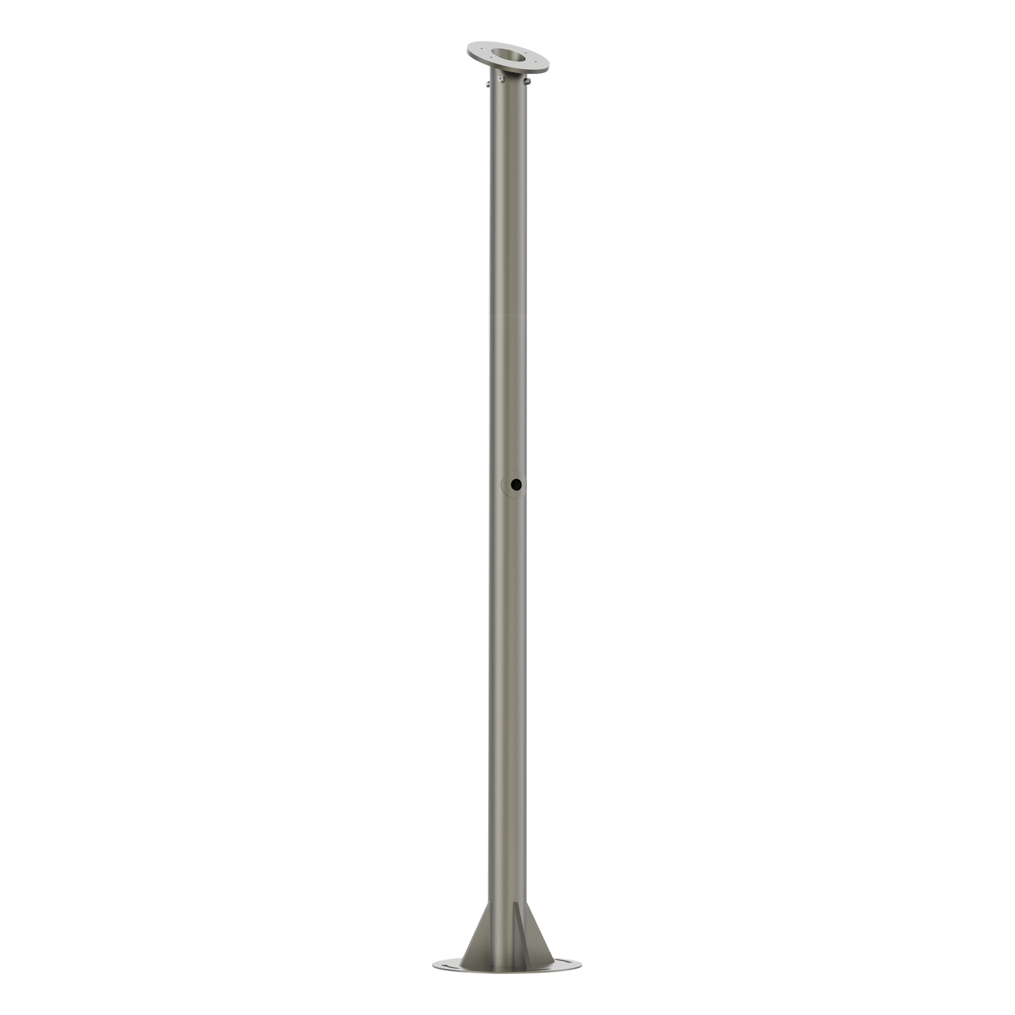 Poste para Cámara ANPR / Altura 1.5 m (4.9 ft) / Acero y Aluminio / Uso Interior y Exterior / Color Gris — HIKVISION · SKU L1500-X800-R125(TCGX06)