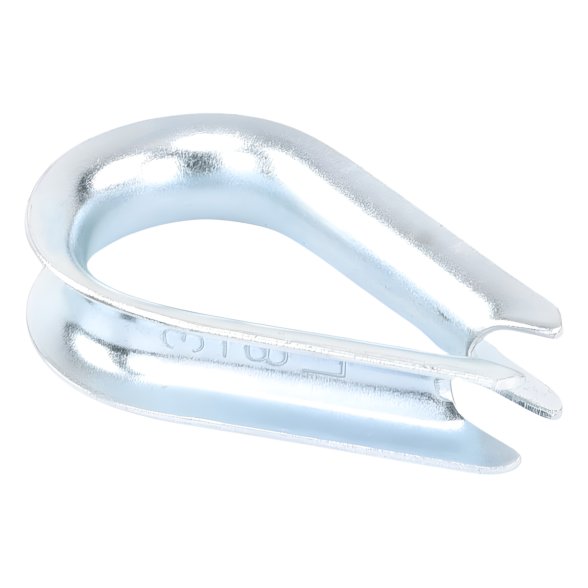 Guardacabo para Cable de Acero / 3/8" (9.5 mm) / Resistencia 4900 kg / Galvanizado por Inmersión / Diseño Ovalado