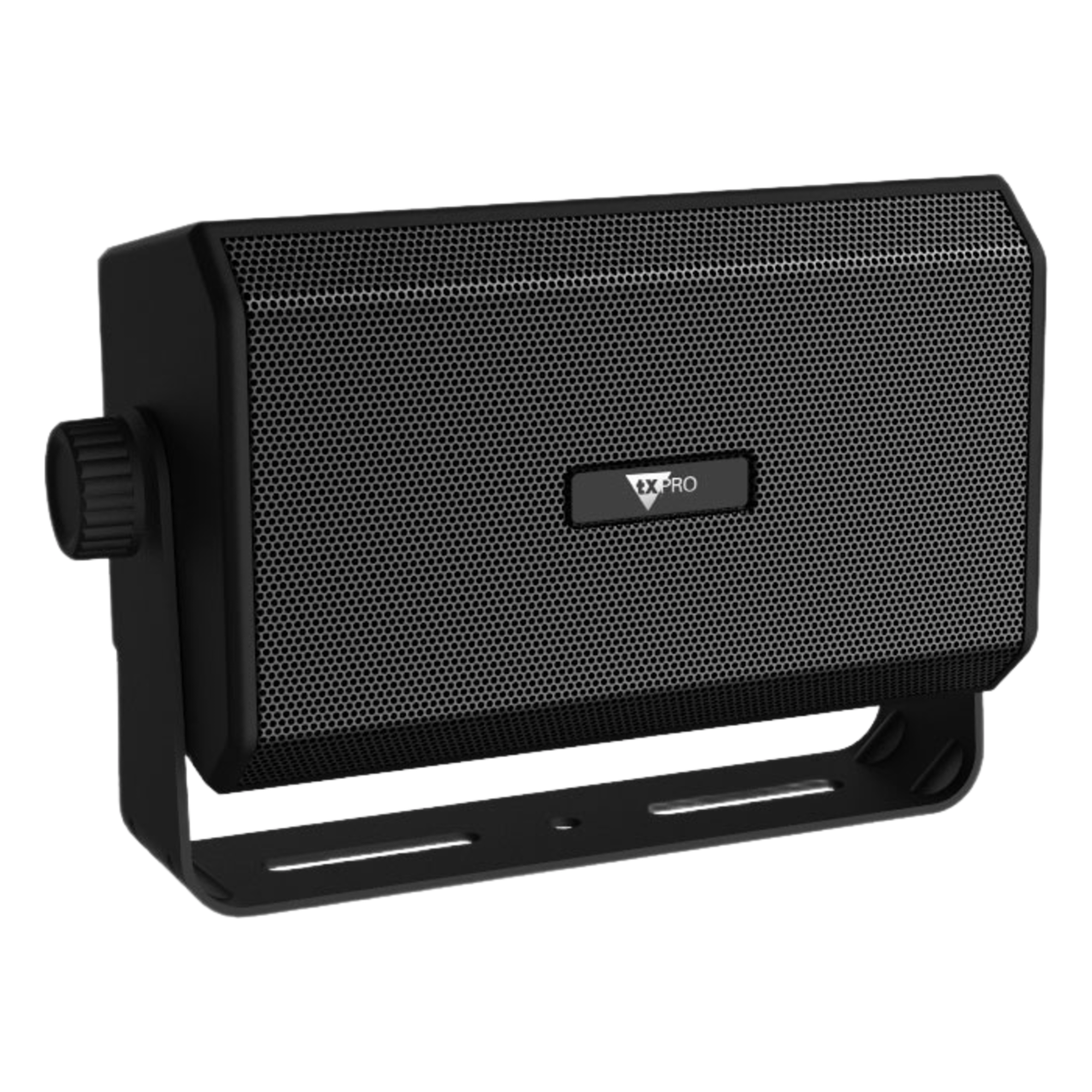 Altavoz Externo Compacto / 10W 8 Ohm / Perfil Bajo / Soporte Ajustable 180° / Conector 3.5 mm / Compatible CB GMRS Marina Radioafición
