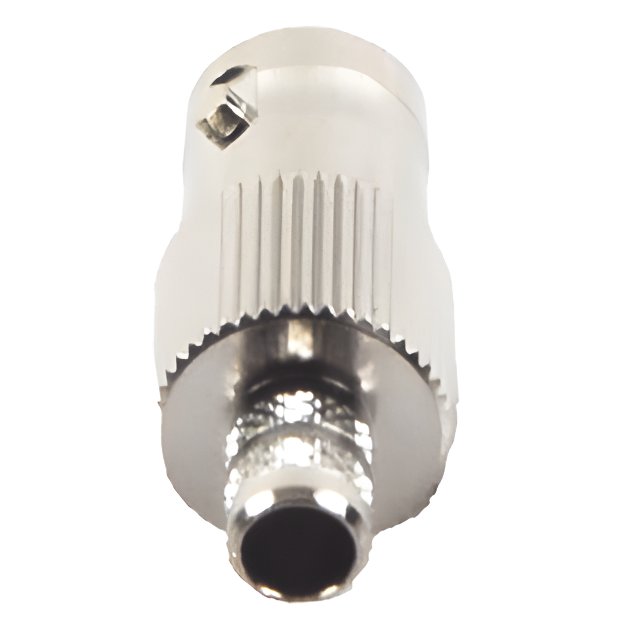 Conector BNC Hembra / Anillo Plegable / Cables RG-8/X, LMR-240, 9258 / Cuerpo Bronce Niquelado / Contacto Oro 24K / Aislamiento Delrin
