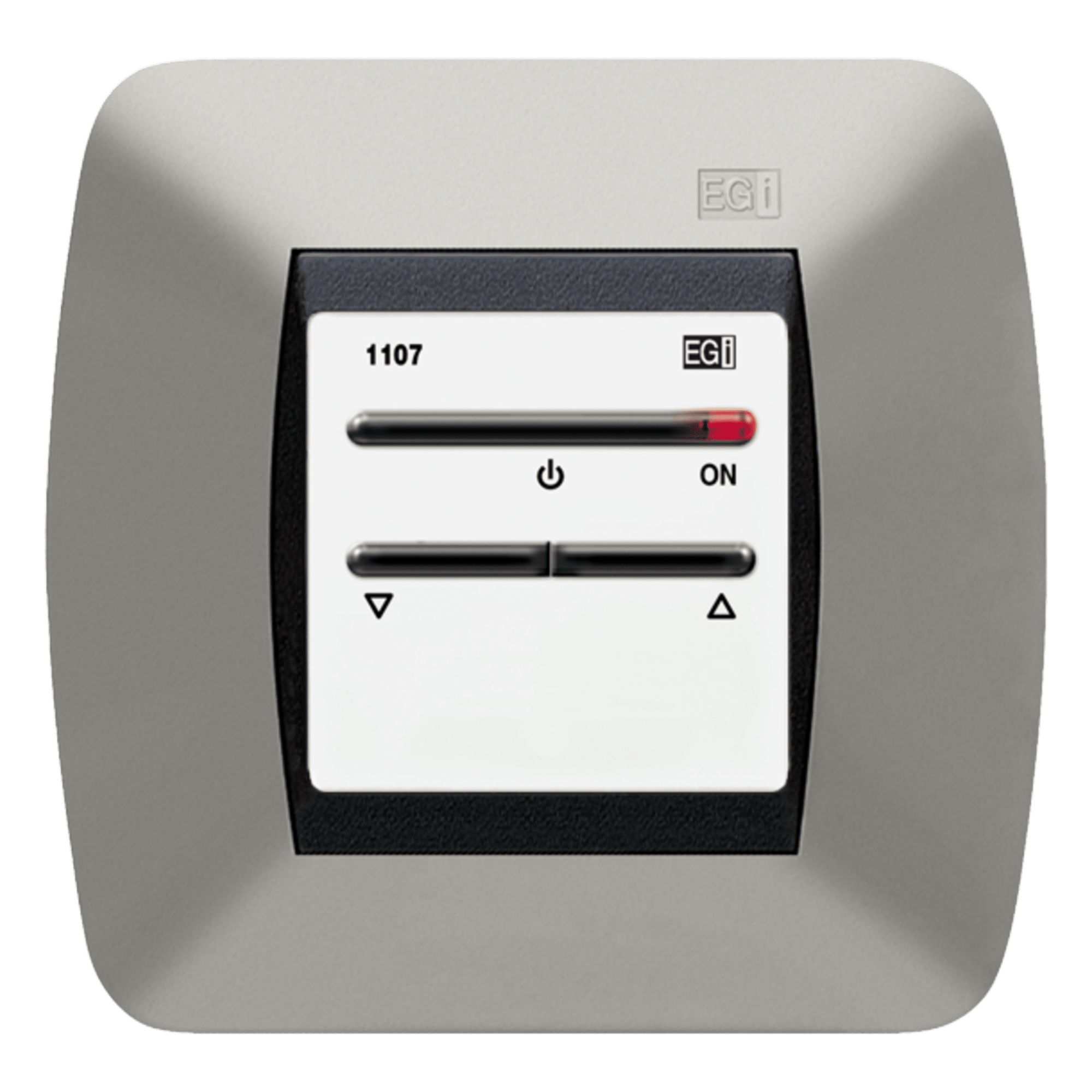 Módulo de Control de Audio / Pulsador de Encendido con Piloto / Regulador Digital 80 Pasos / Automezcla 5 Unidades / Salida 1.25 W RMS — EGI AUDIO SOLUTIONS · SKU 1107.10