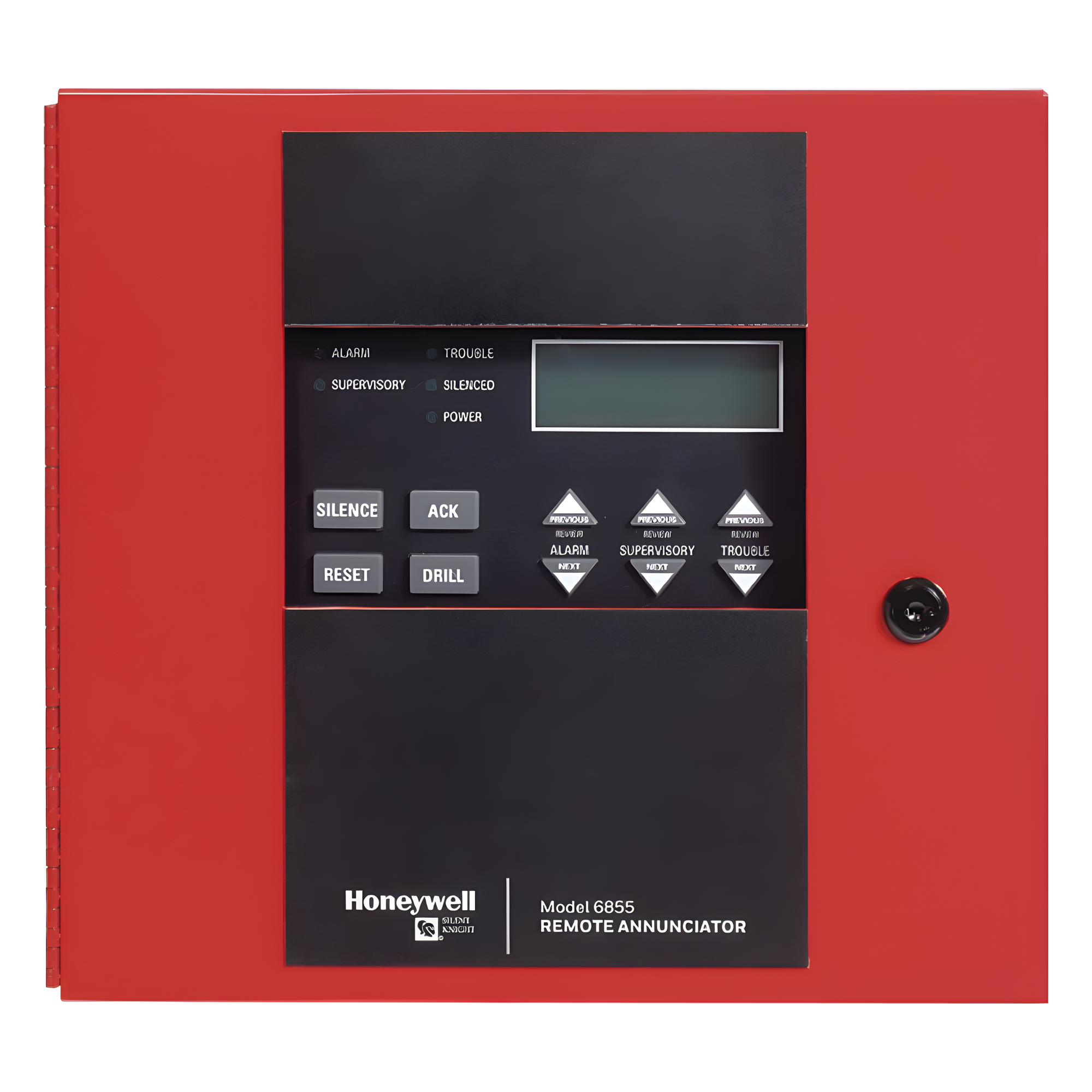 Anunciador remoto / 4x20 caracteres / RS-485 / Gabinete con llave / LED estado en tiempo real — SILENT KNIGHT BY HONEYWELL · SKU 6855