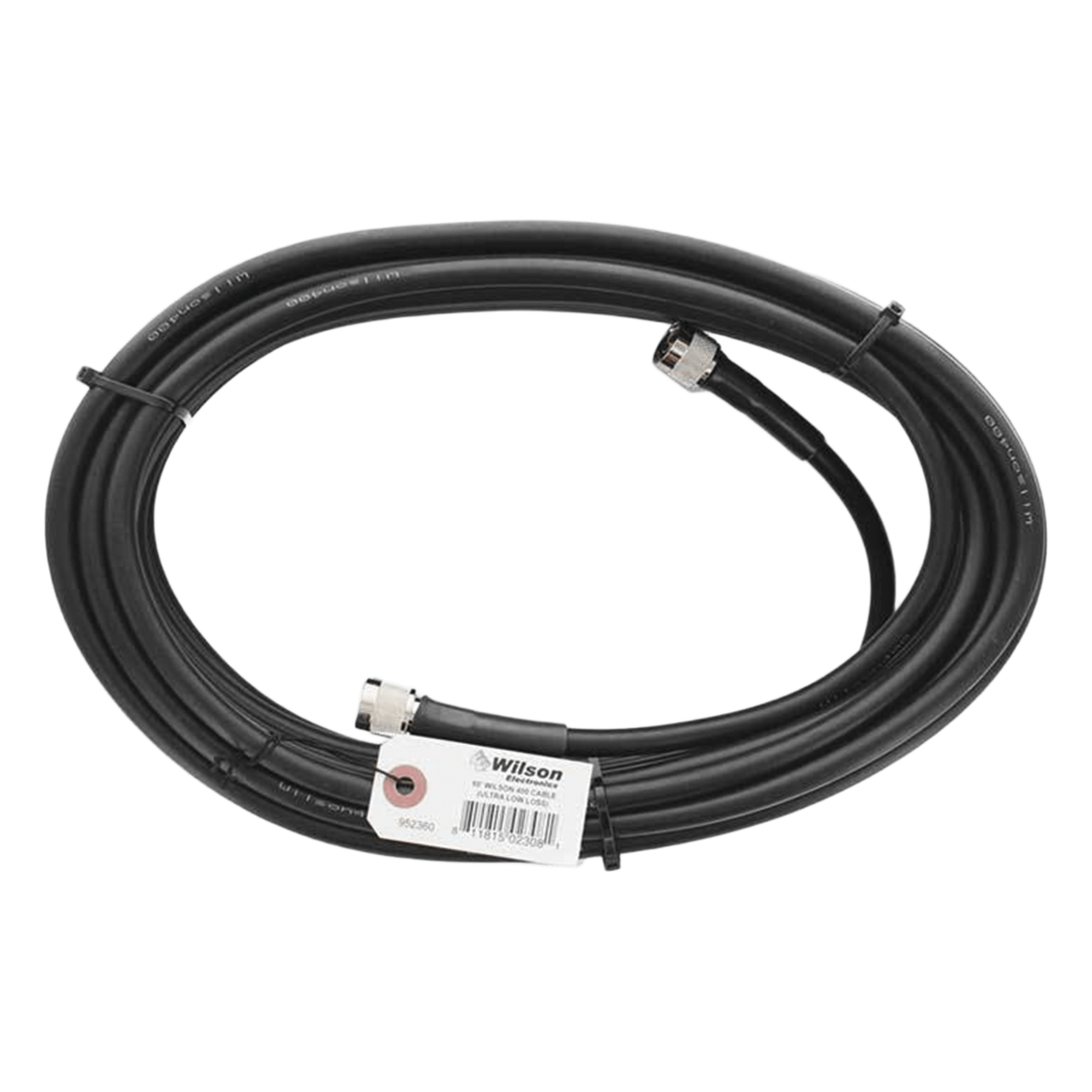 Jumper Coaxial / 18.28 m (60 pies) / N Macho a N Macho / 50 Ω / Blindaje >90 dB — WILSONPRO / WEBOOST · SKU 952-360