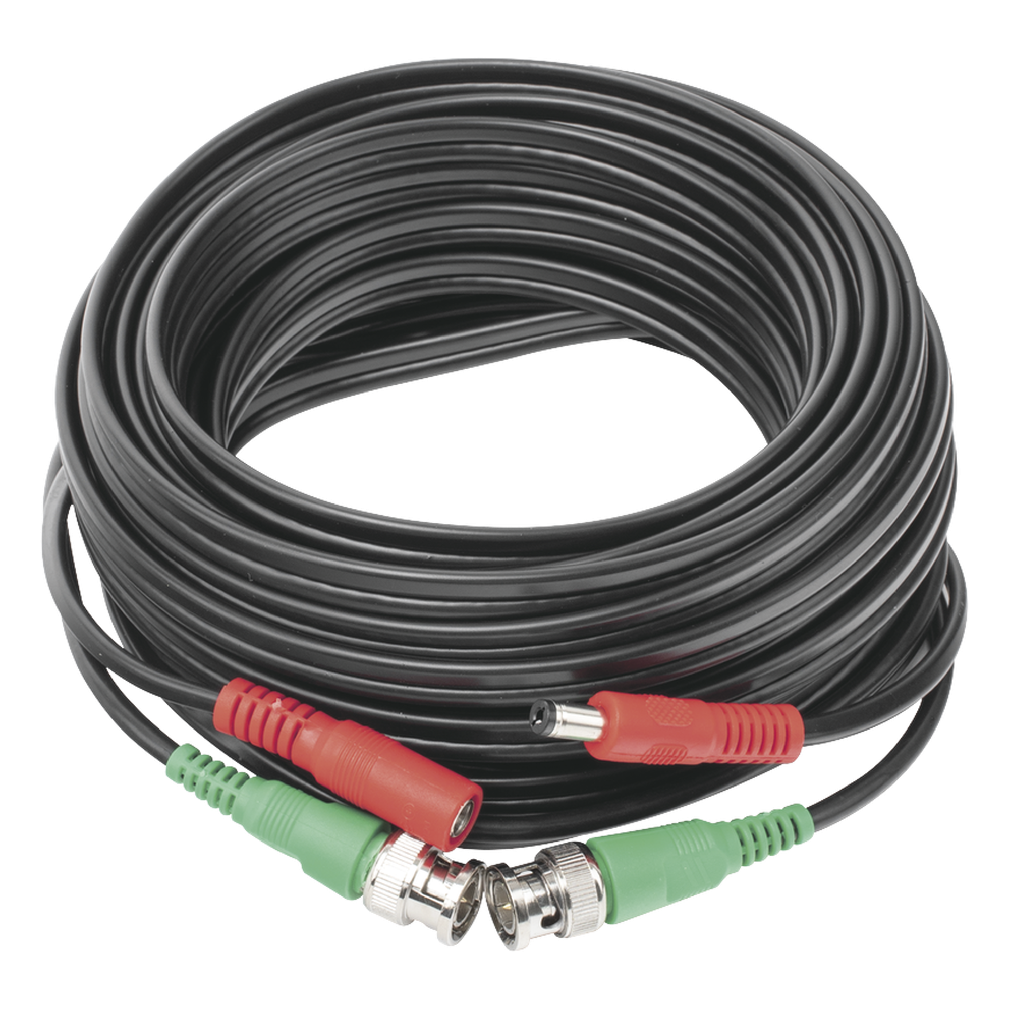Cable Coaxial Siames / BNC RG59 + Alimentación / 10 m (32.81 ft) / CCA / 4K / Interior-Exterior — EPCOM POWERLINE · SKU DIY-10M-4K