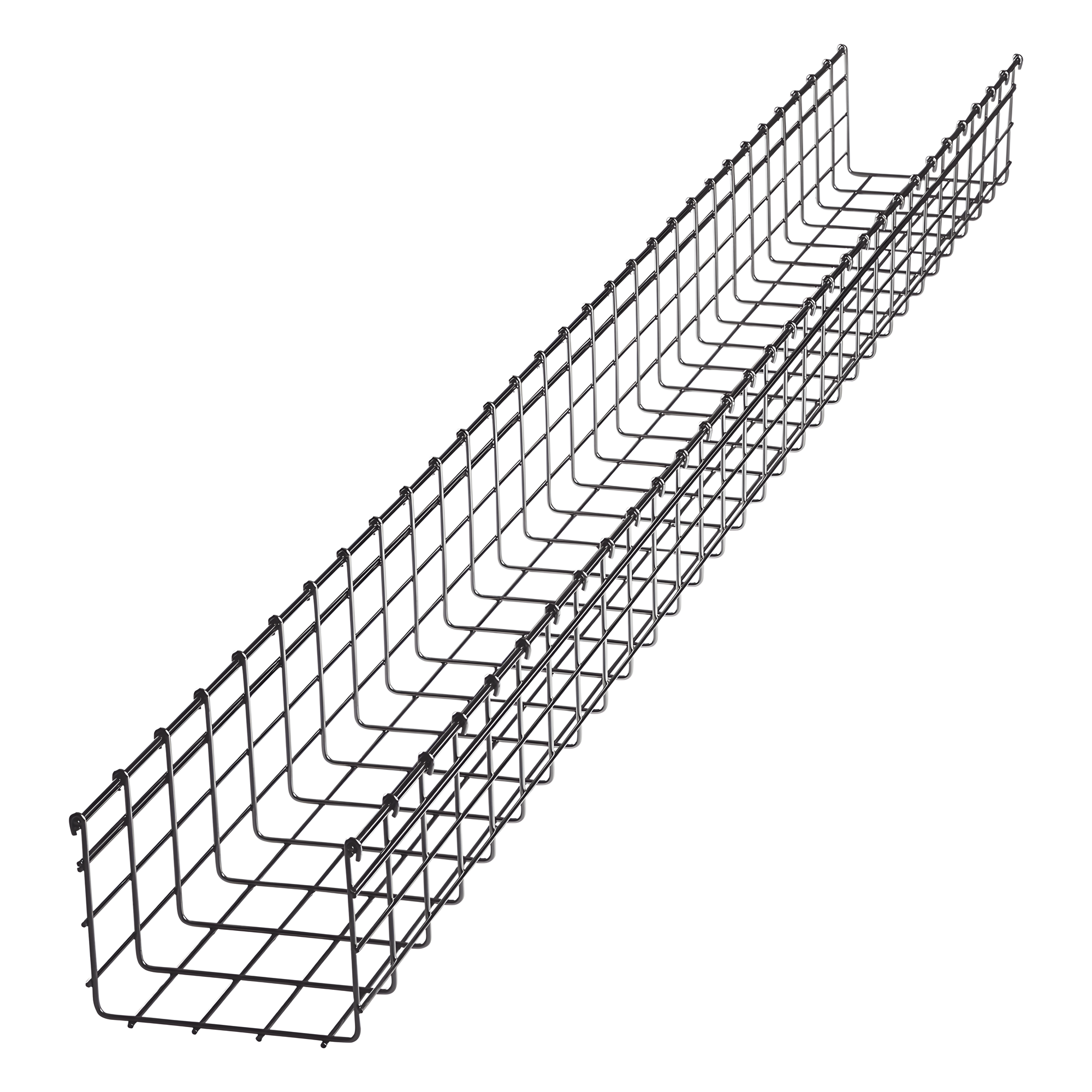 Charola Tipo Malla / 150x200 mm / Electro Zinc / 477 Cables Cat6 / 3 m (9.84 ft)